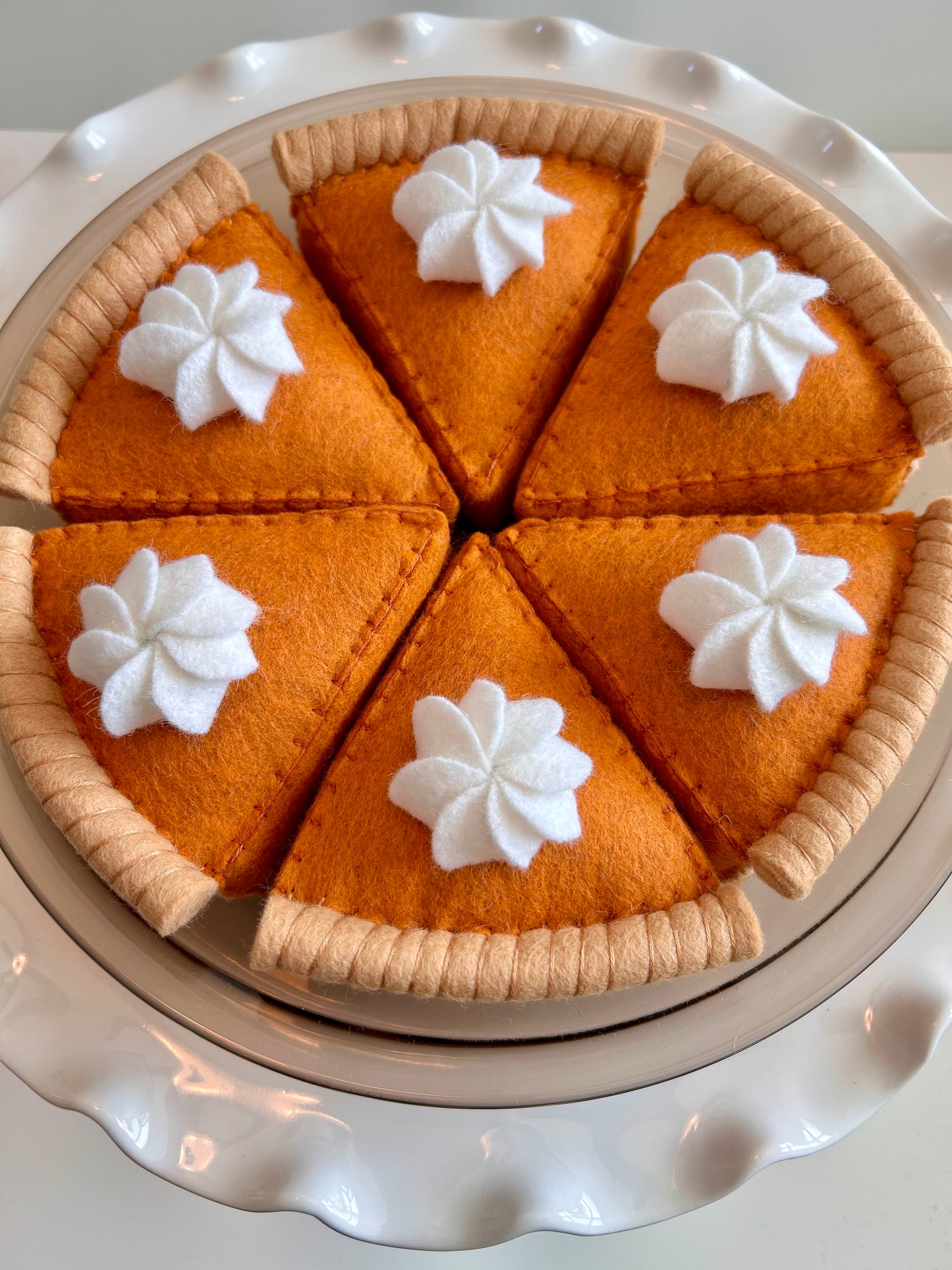 Felt Pumpkin Pie Slice