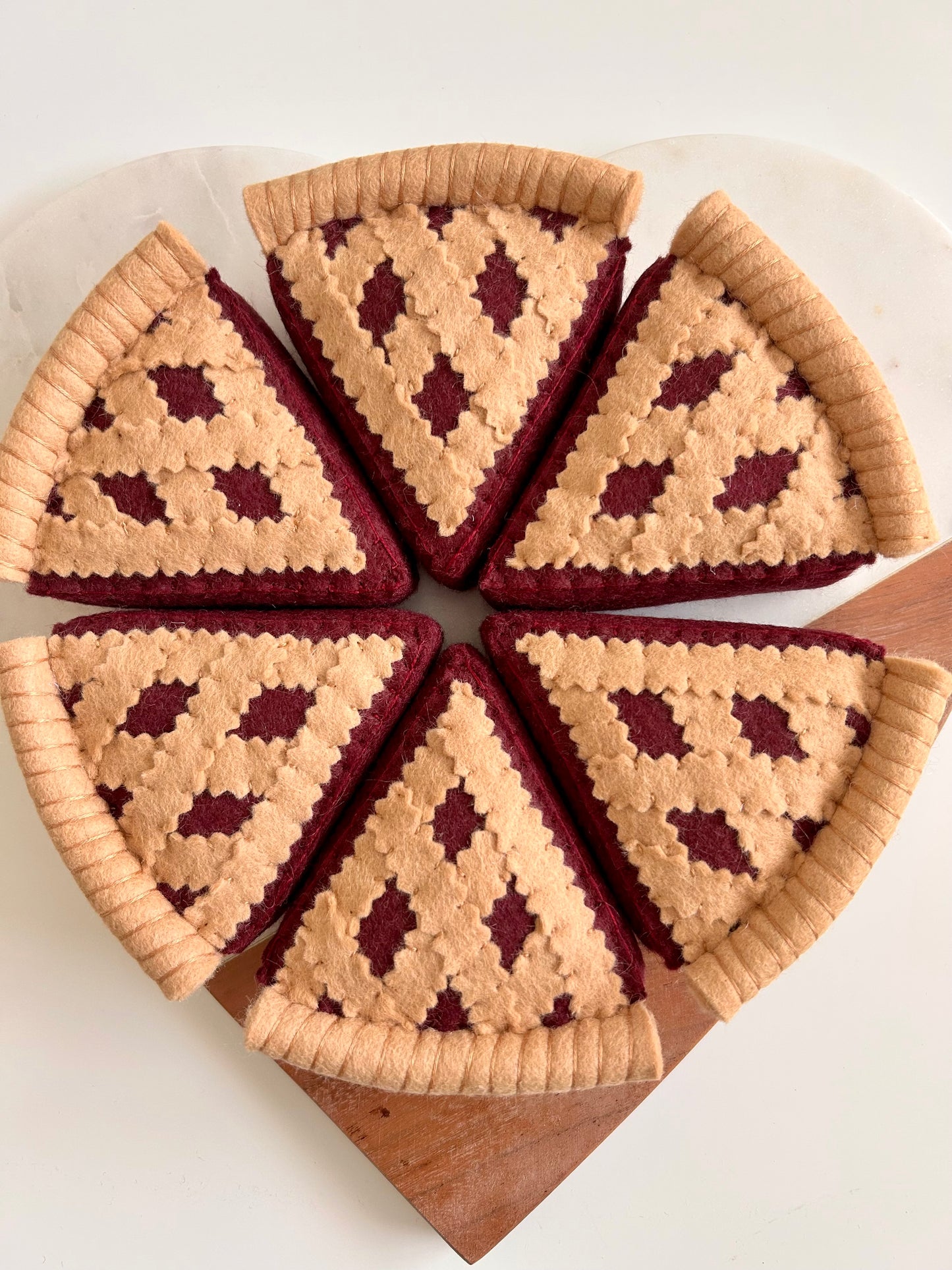 Felt Cherry Pie Slice