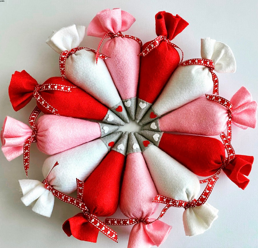 Pink Felt Piping Bag