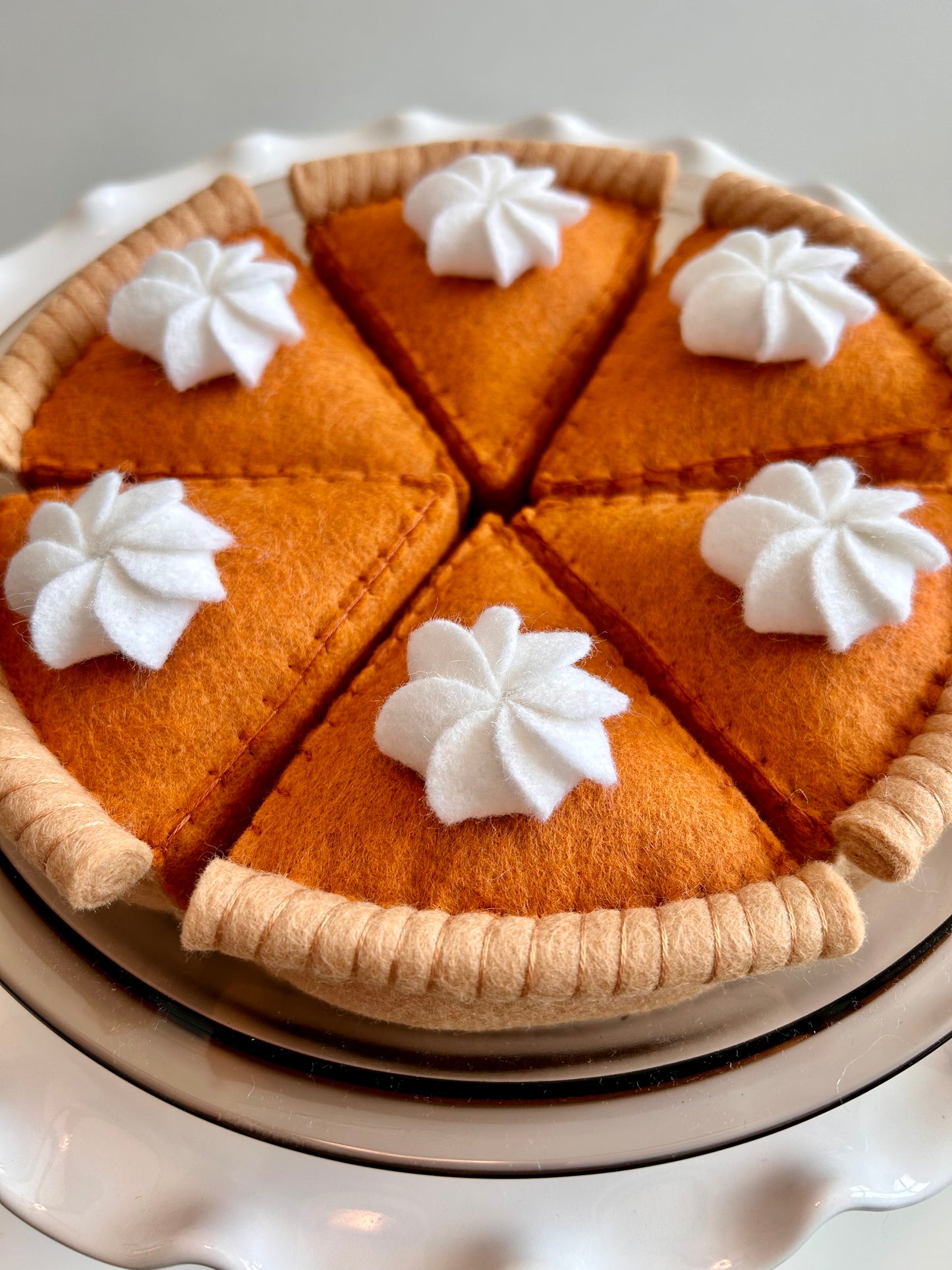 Felt Pumpkin Pie Slice