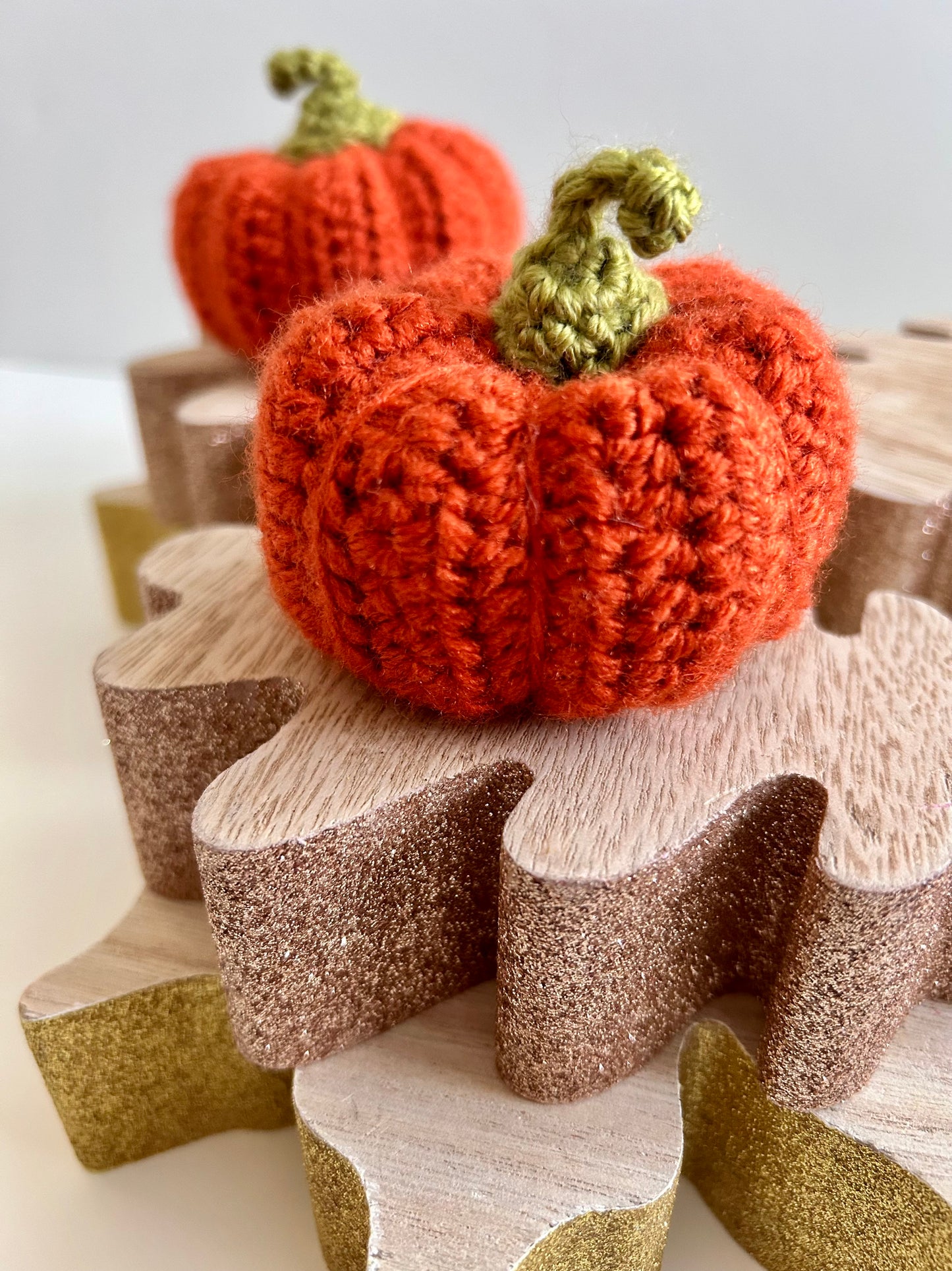 Crochet Medium Orange Pumpkin