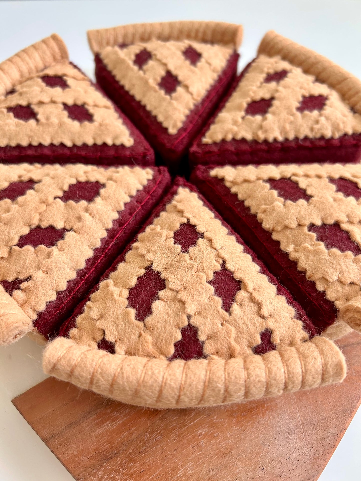 Felt Cherry Pie Slice