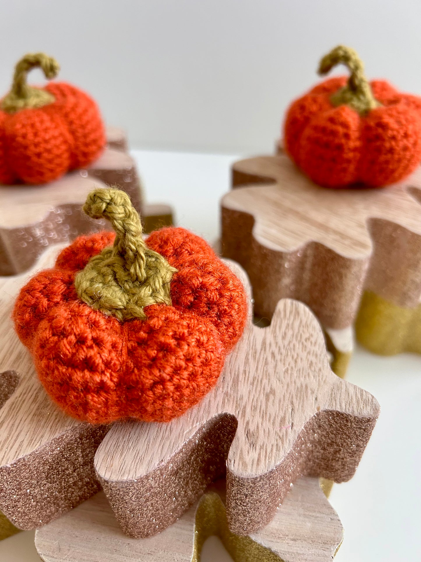 Crochet Small Orange Pumpkin