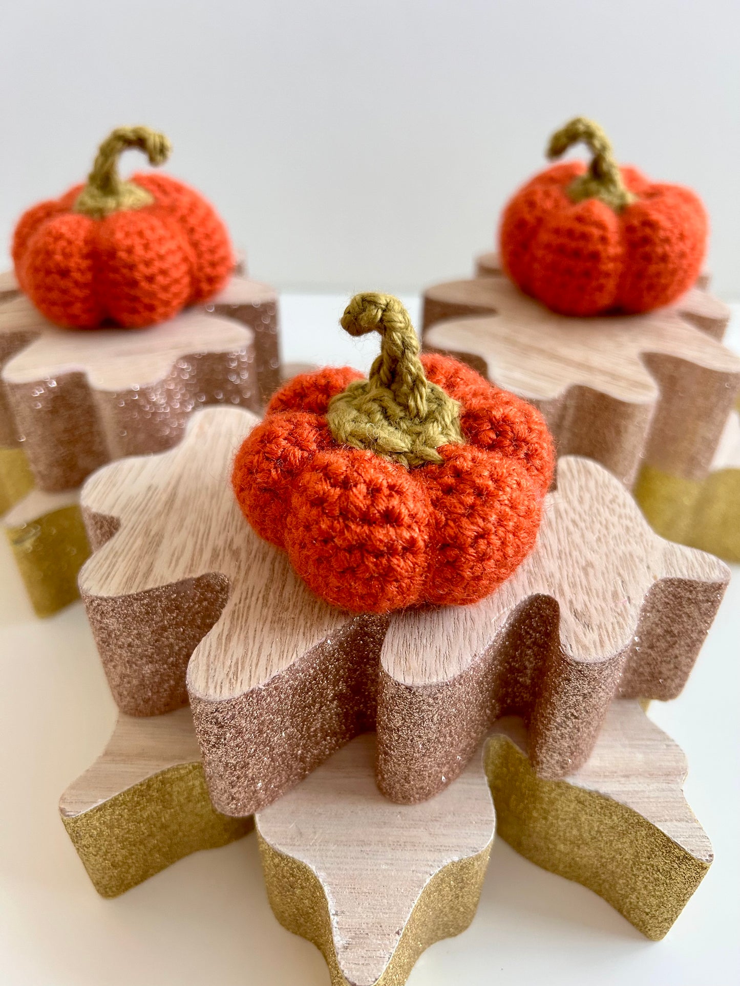 Crochet Small Orange Pumpkin