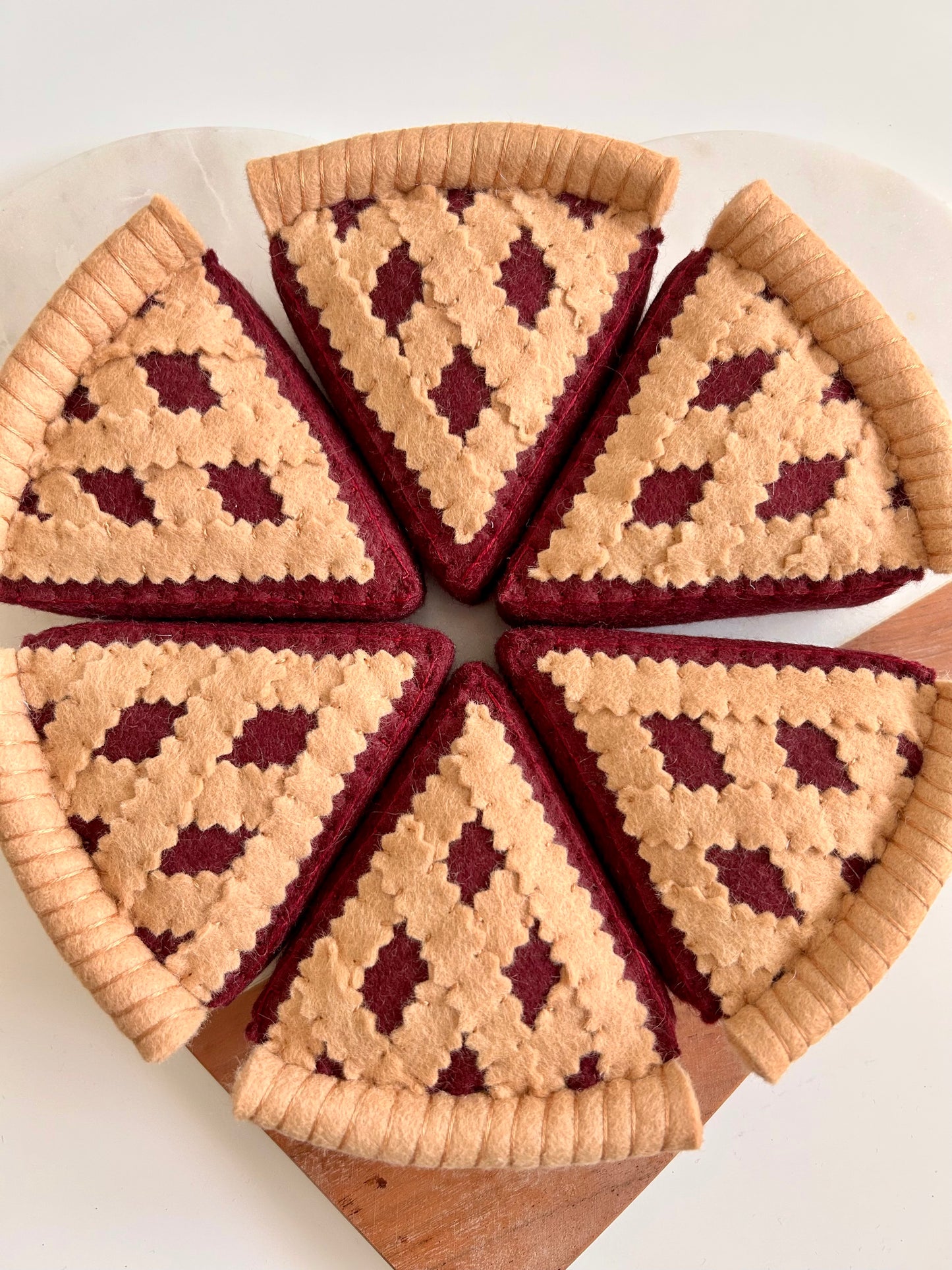 Felt Cherry Pie Slice