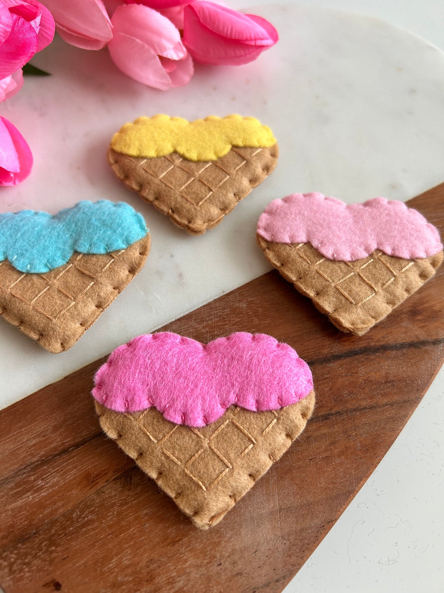 Felt Ice Cream Cookies