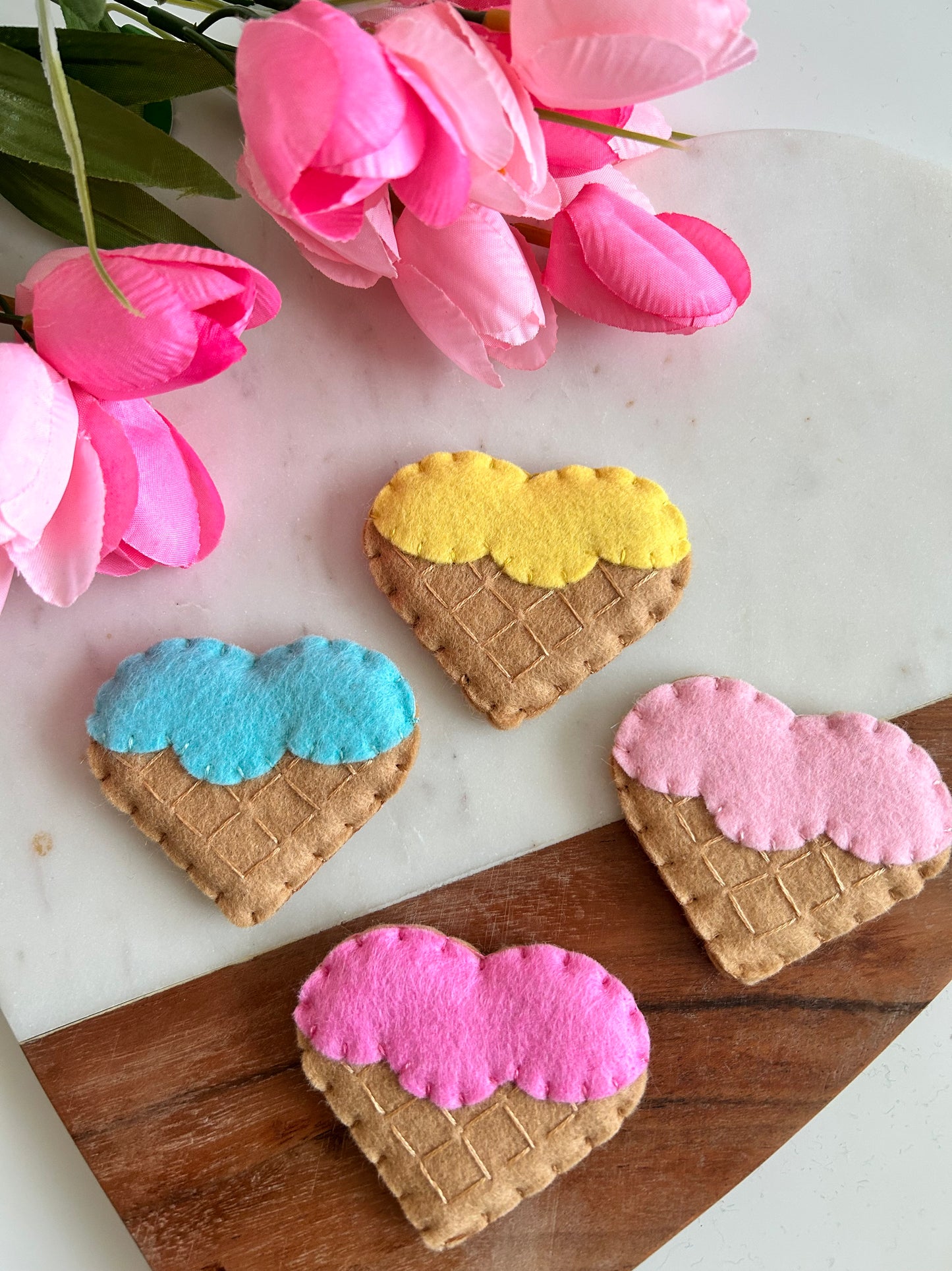 Felt Ice Cream Cookies