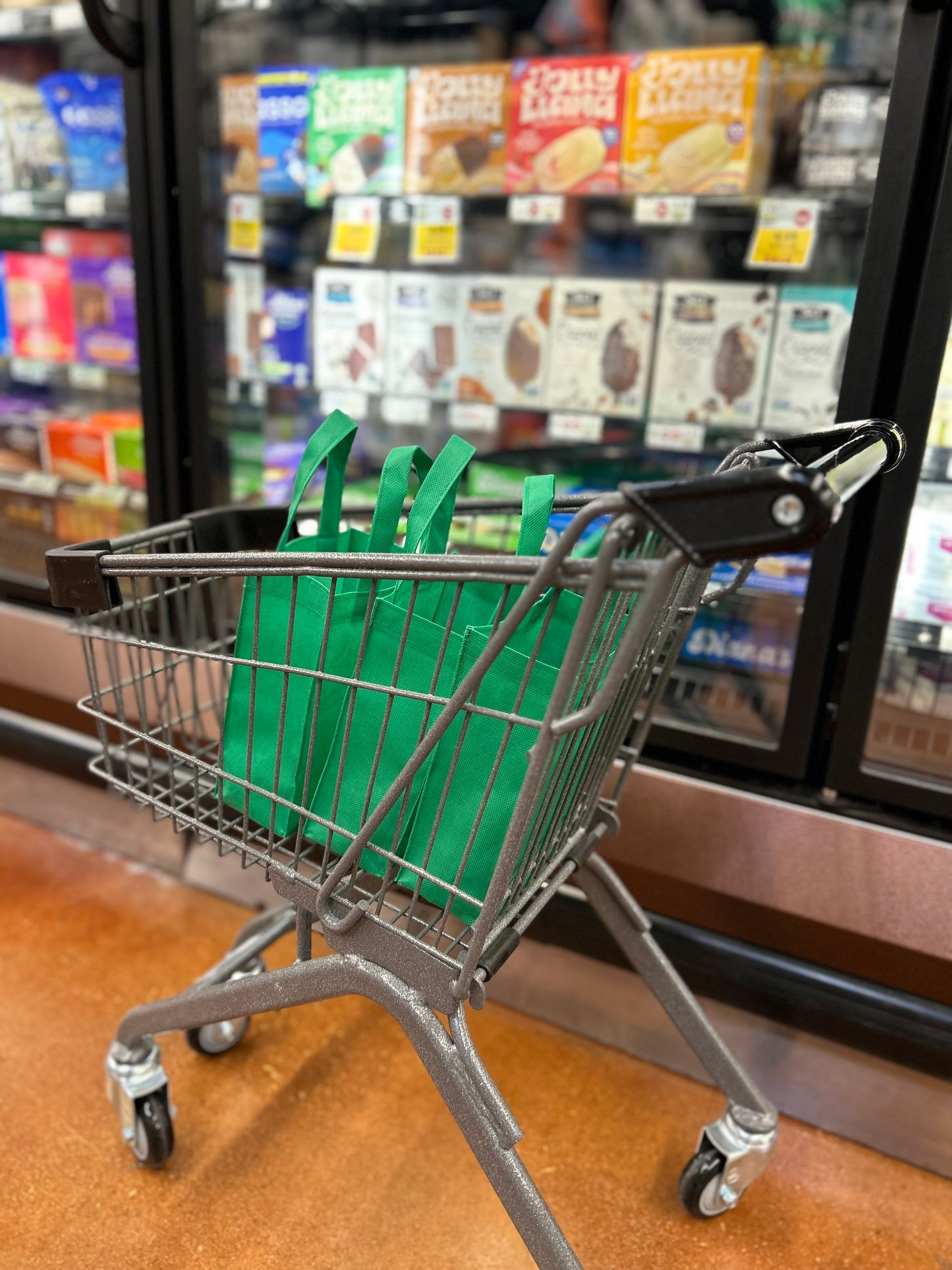 Green Pretend Play Grocery Bag