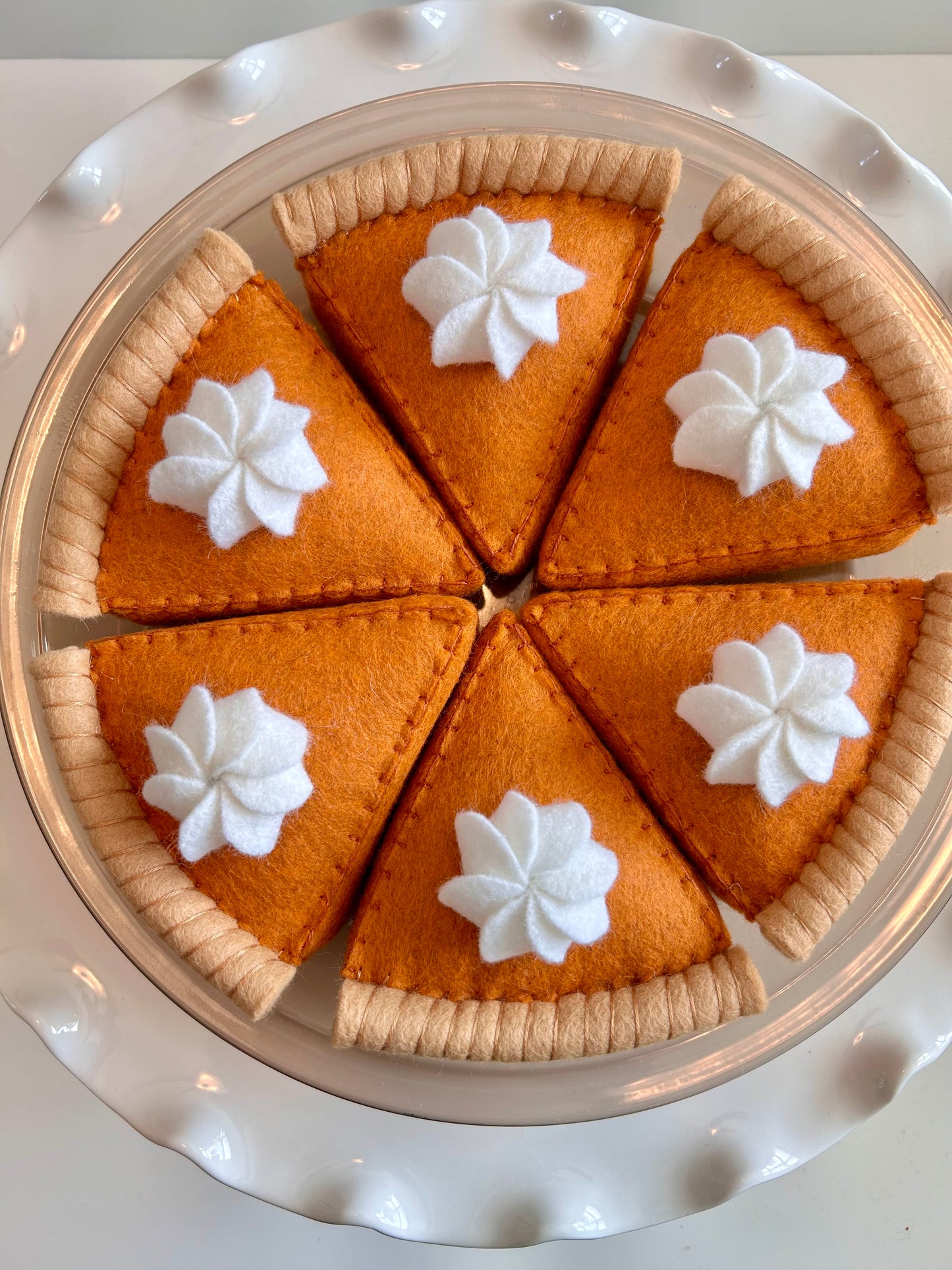 Felt Pumpkin Pie Slice
