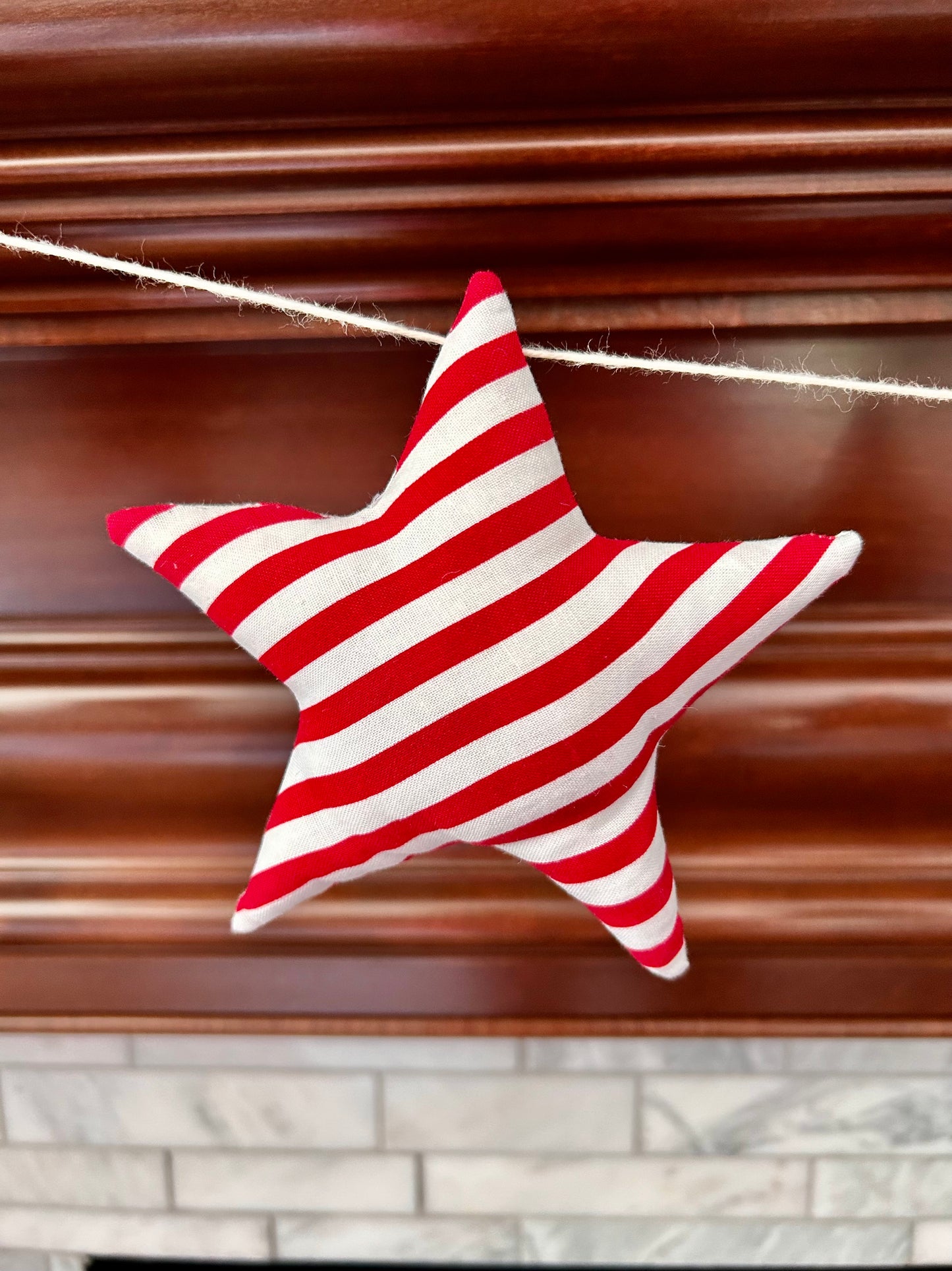 Red, White and Blue Star Garland
