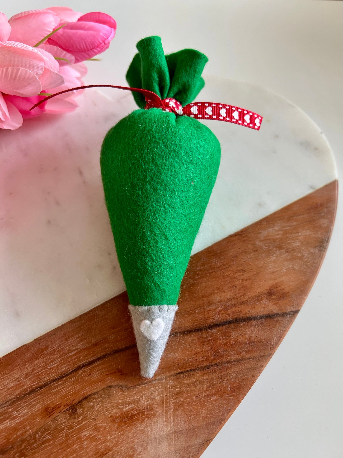 Green Felt Piping Bag