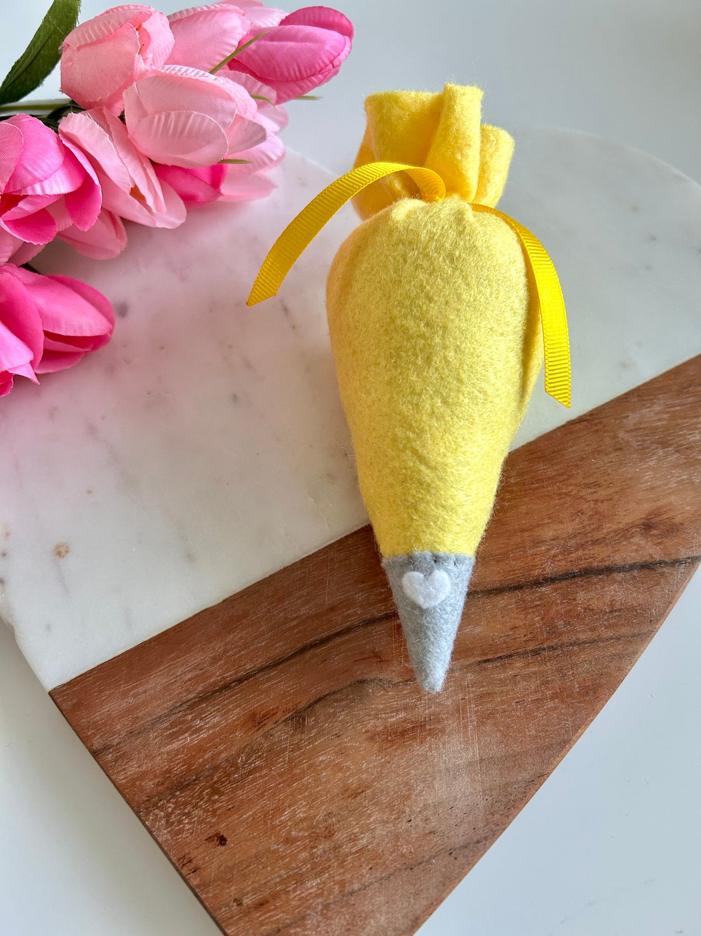 Yellow Felt Piping Bag