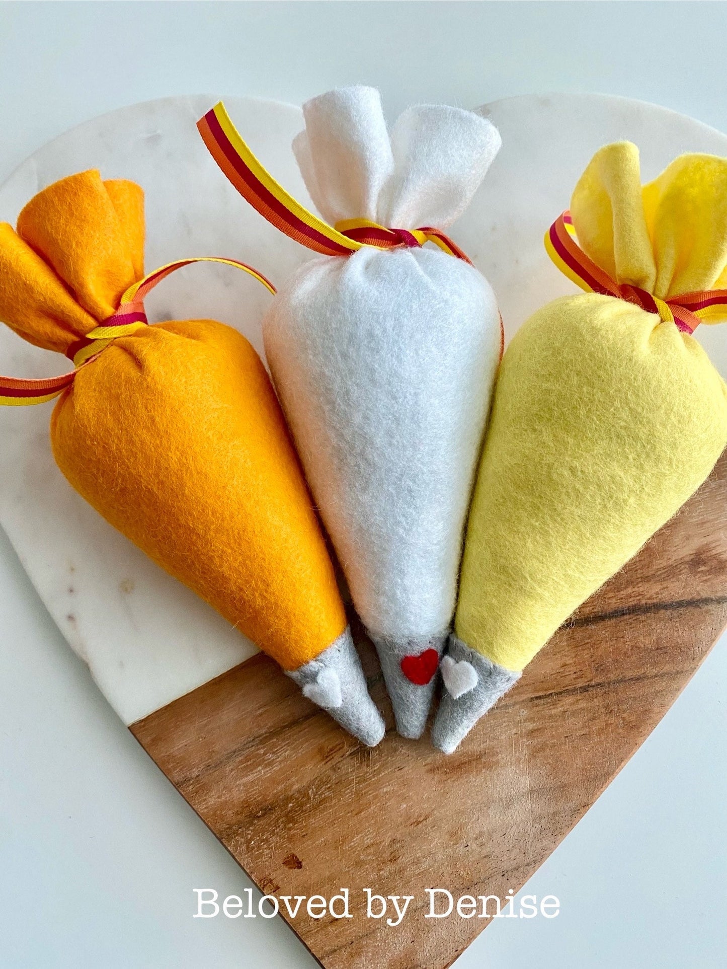Yellow Felt Piping Bag