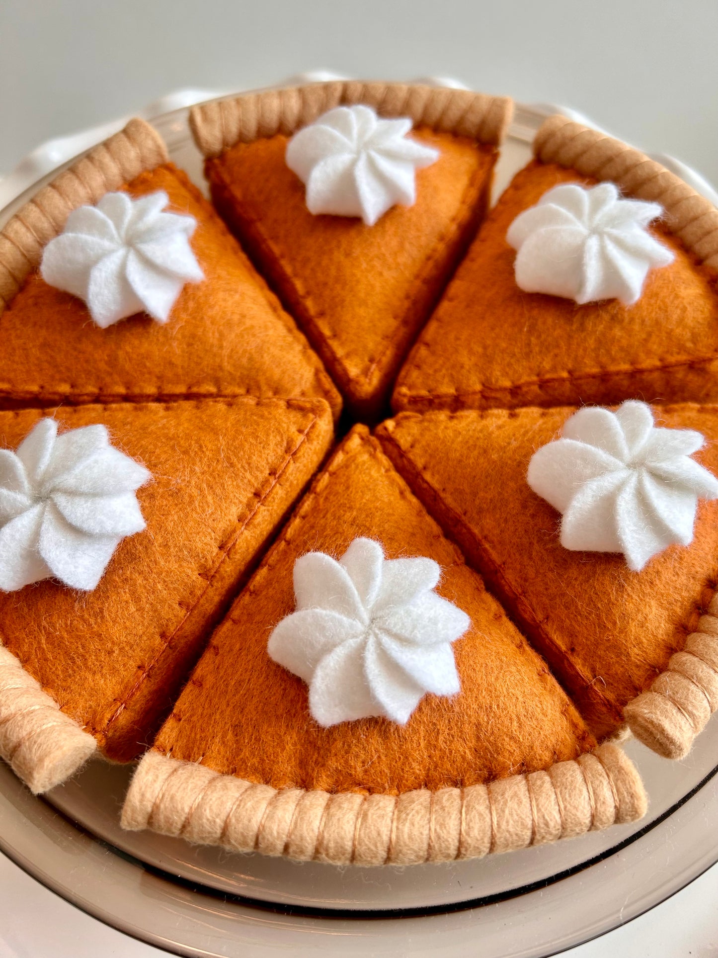 Felt Pumpkin Pie Slice