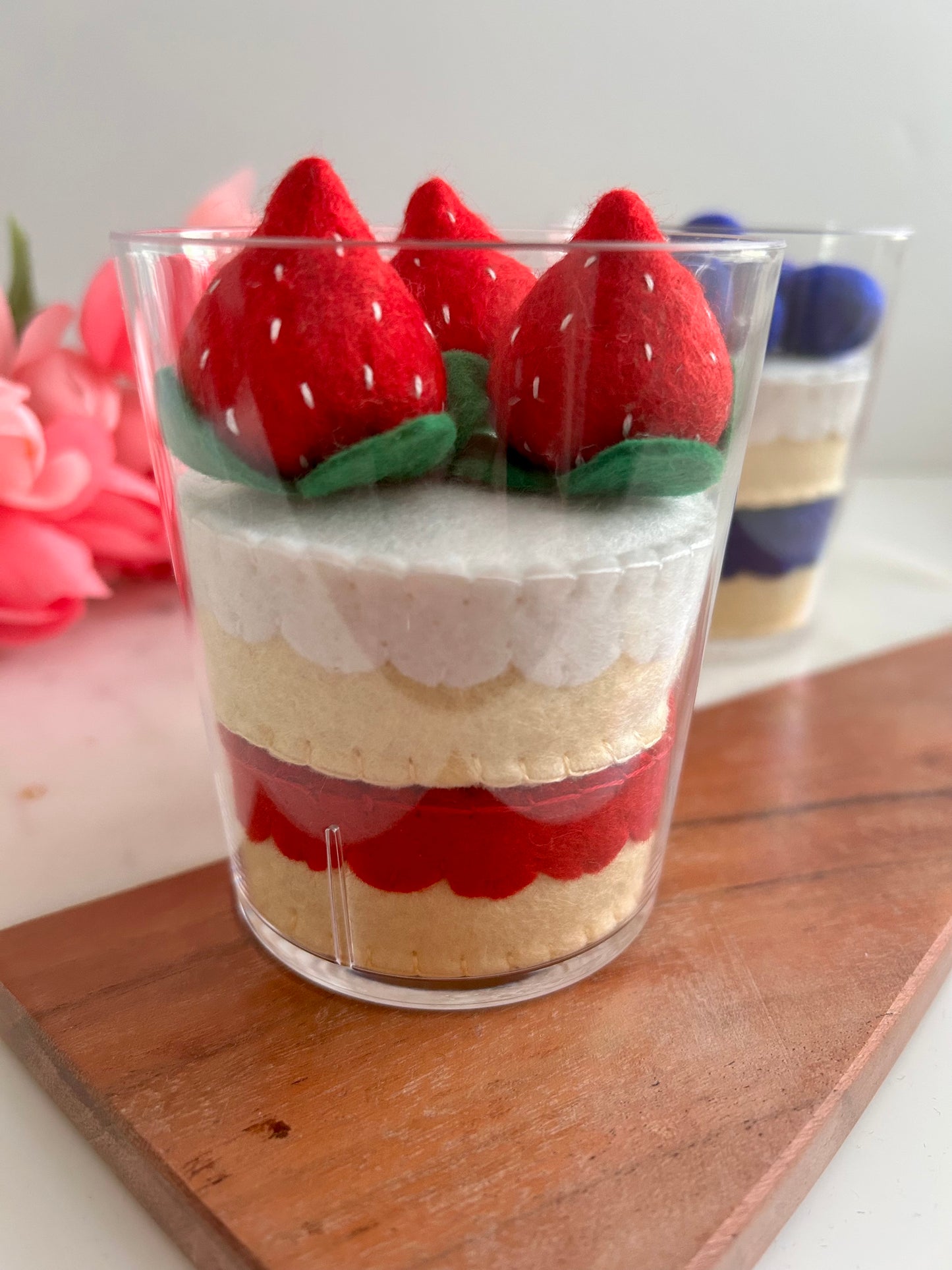 Felt Strawberry Parfait
