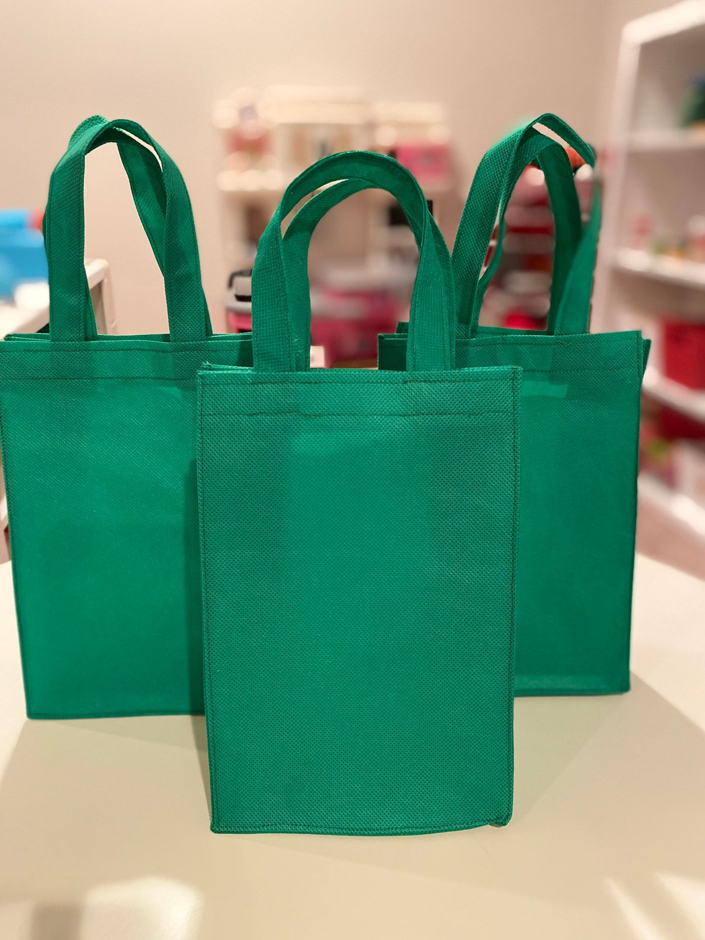 Green Pretend Play Grocery Bag
