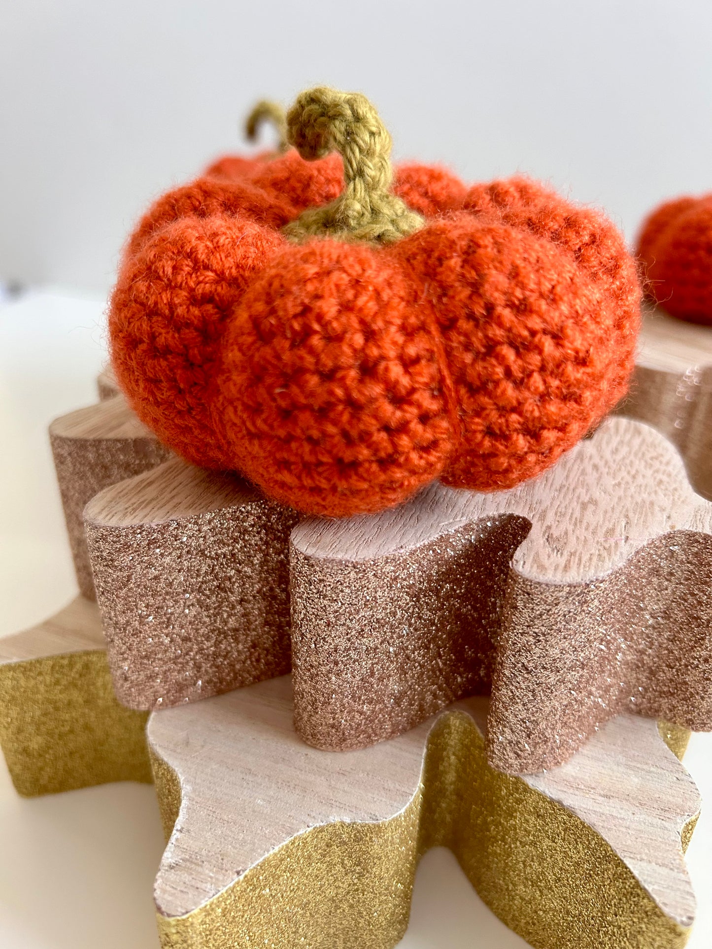Crochet Large Orange Pumpkin