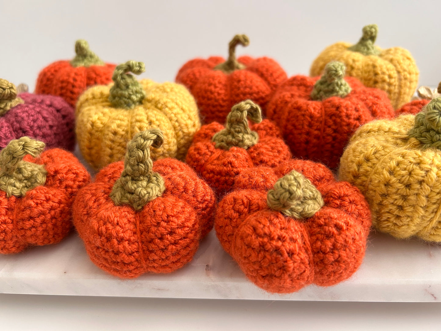Crochet Large Orange Pumpkin