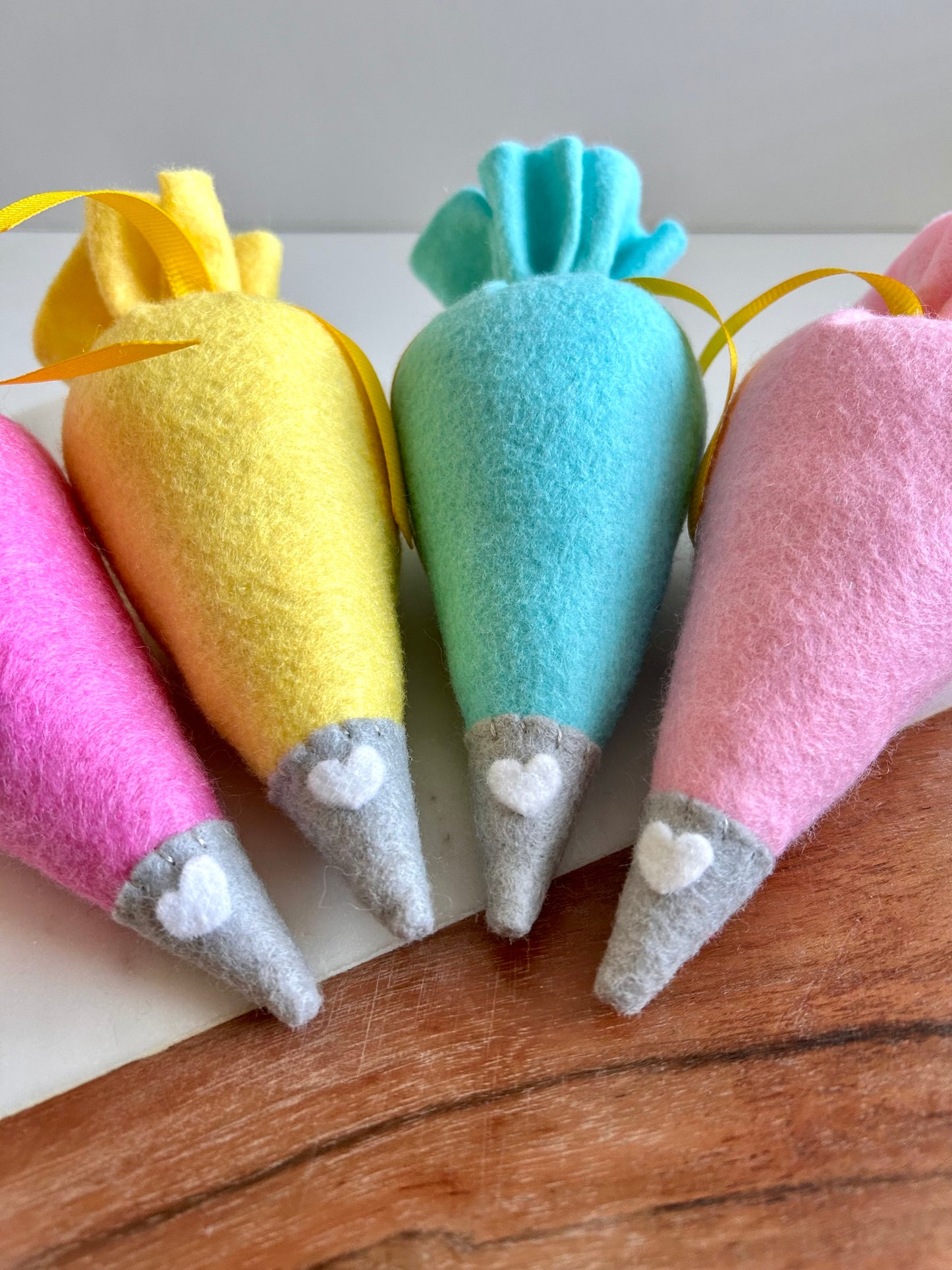 Yellow Felt Piping Bag