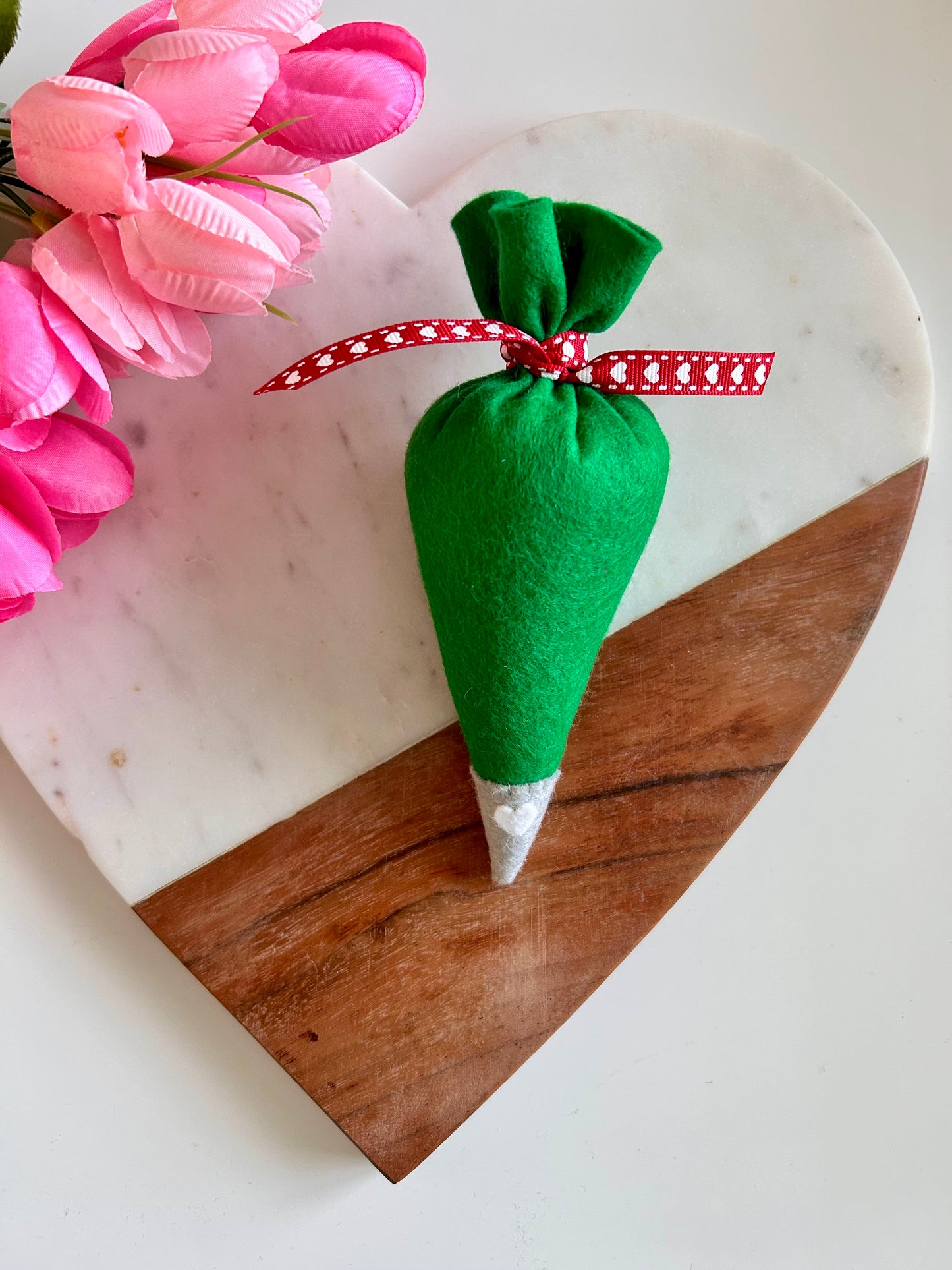 Green Felt Piping Bag
