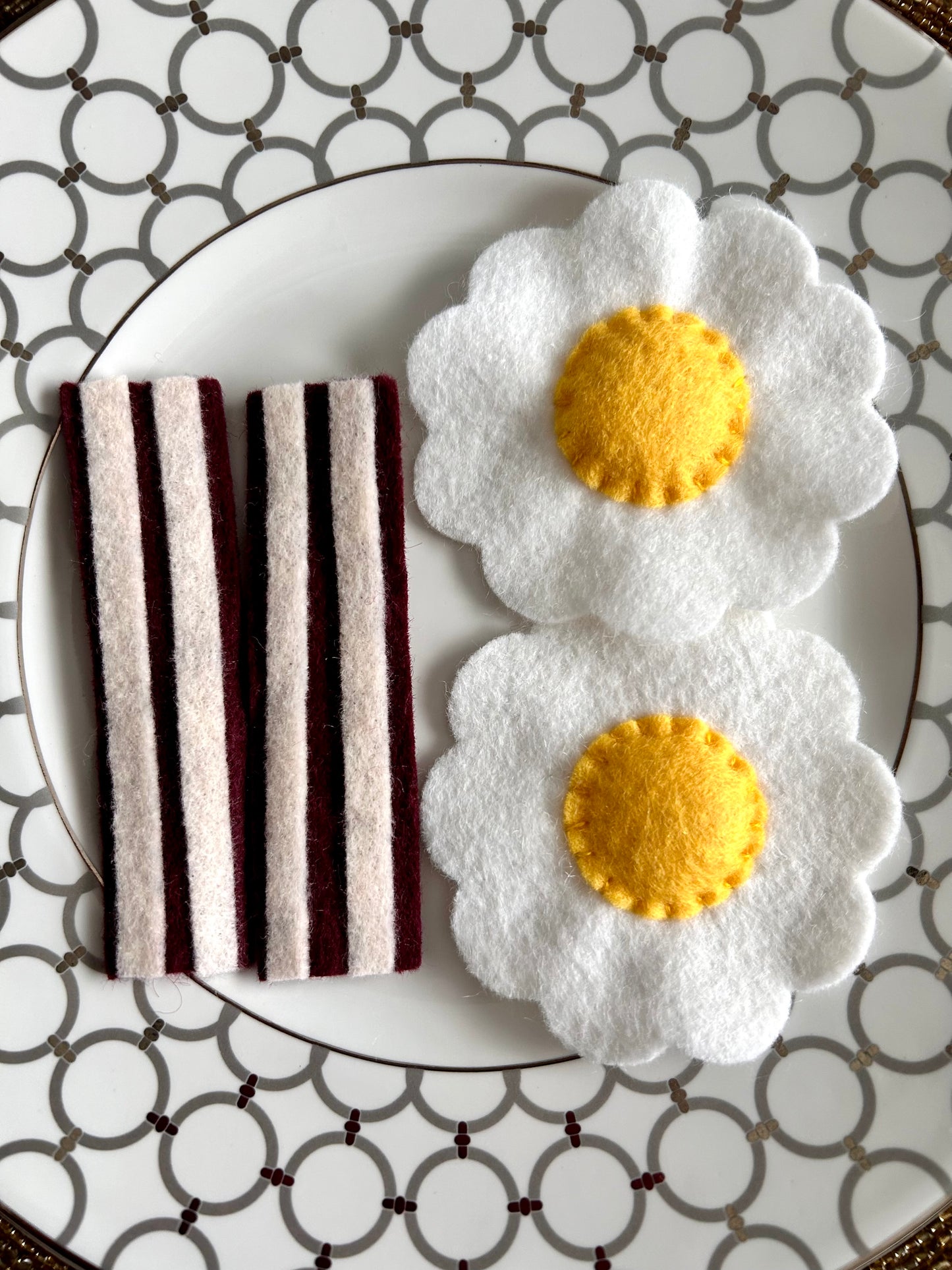 Felt Eggs and Bacon