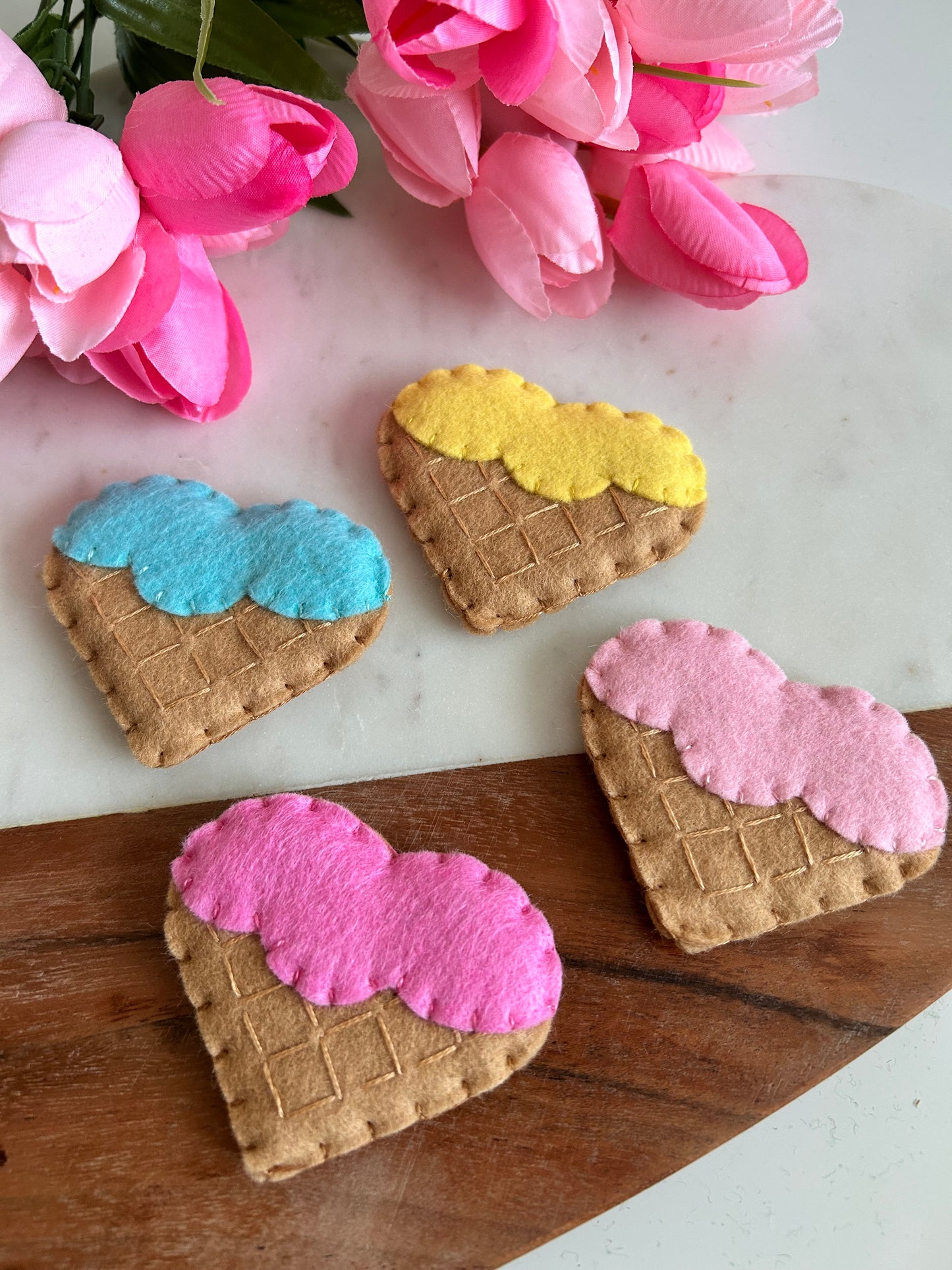 Felt Ice Cream Cookies