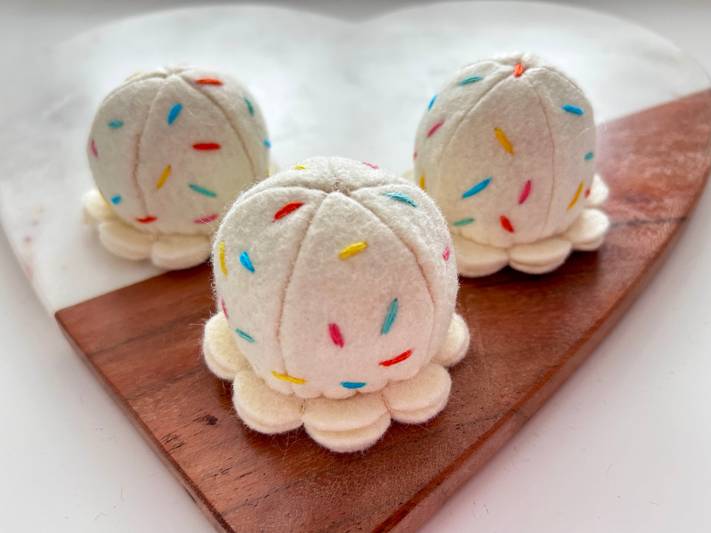 Felt Birthday Cake Sprinkle Ice Cream