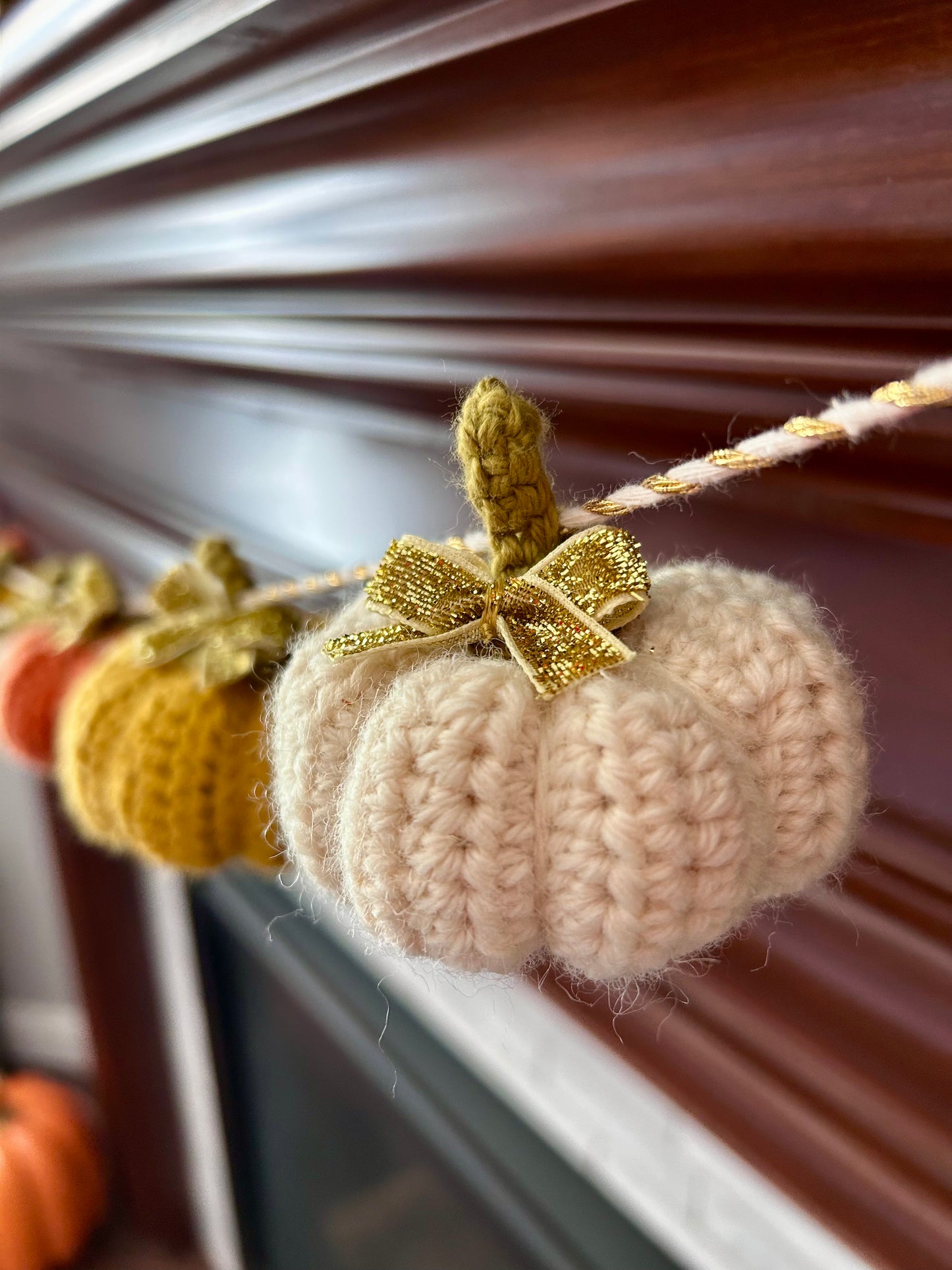 Crochet Pumpkin Garland