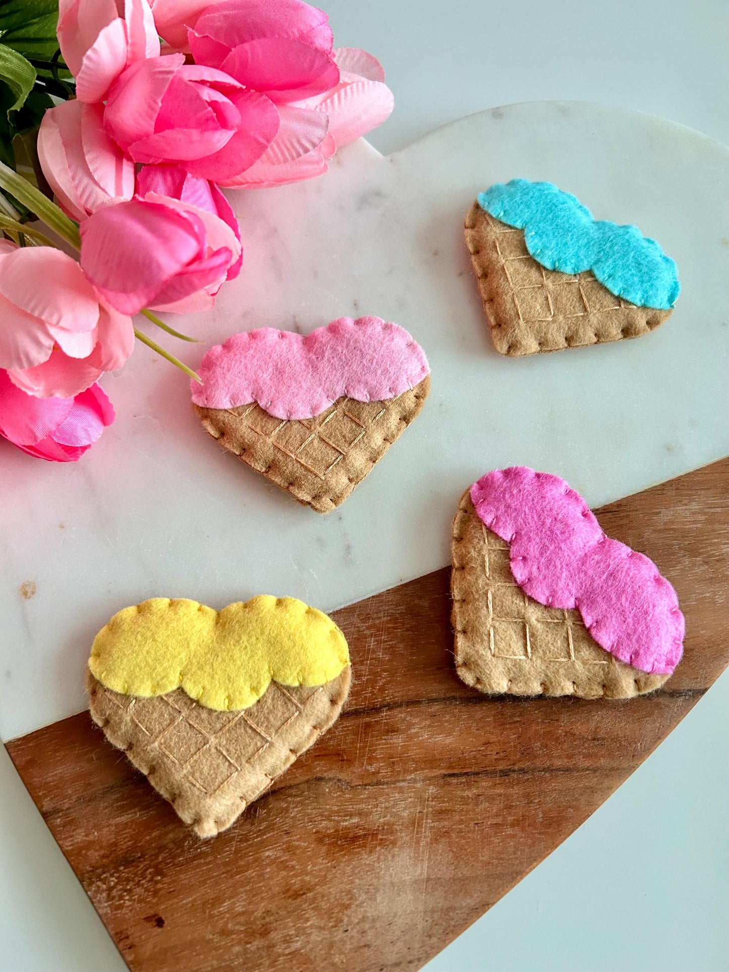 Felt Ice Cream Cookies