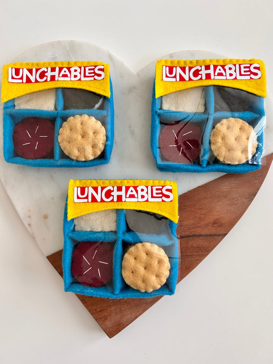 Felt Pepperoni and Mozzarella Lunchable