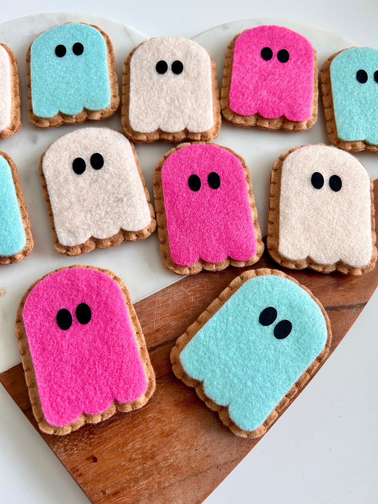 3 Felt Ghost Cookies