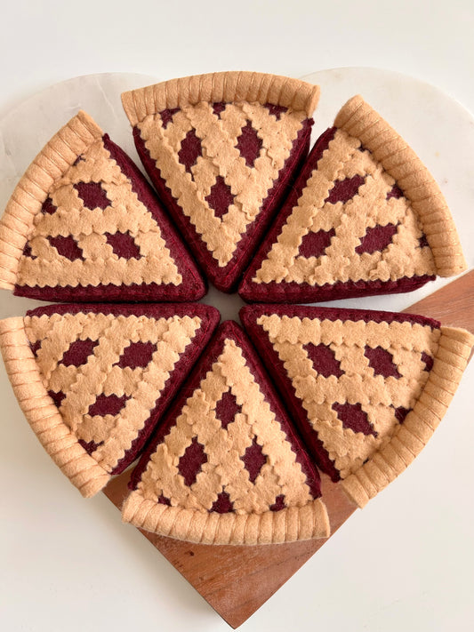 Felt Cherry Pie Slice