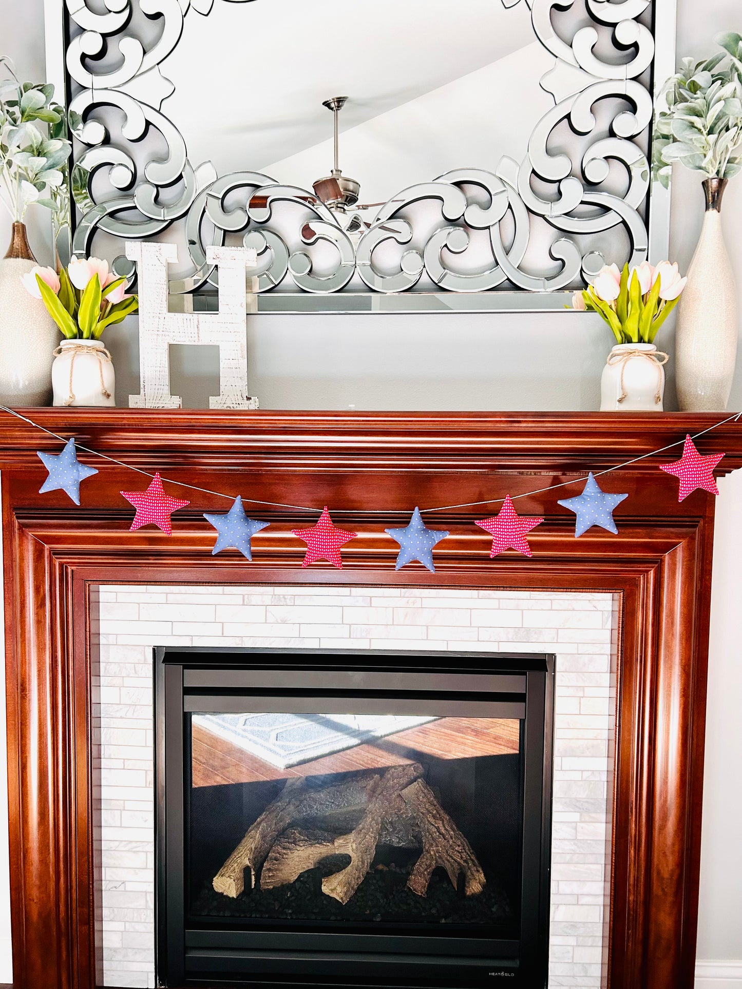 Patriotic Star Garland