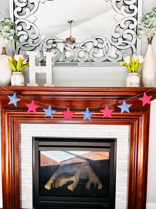 Patriotic Star Garland
