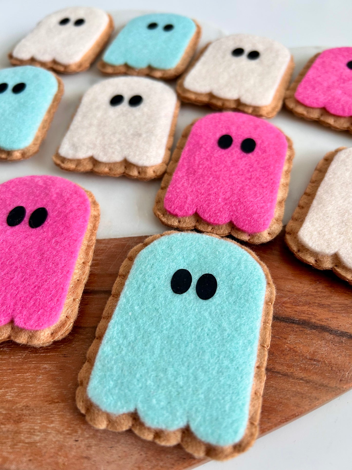 3 Felt Ghost Cookies