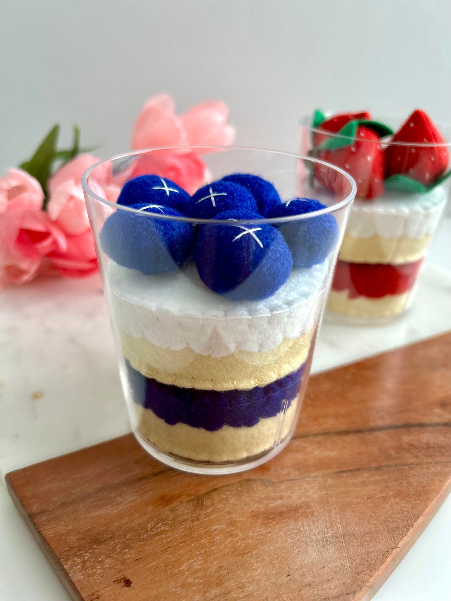 Felt Blueberry Parfait