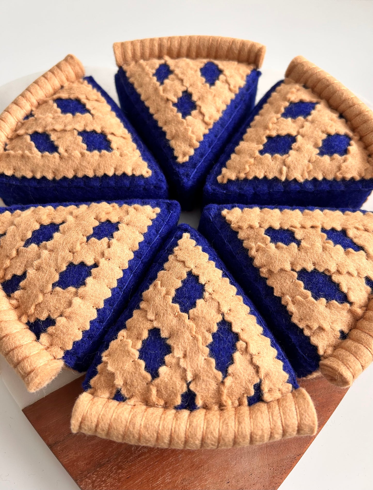 Felt Blueberry Pie