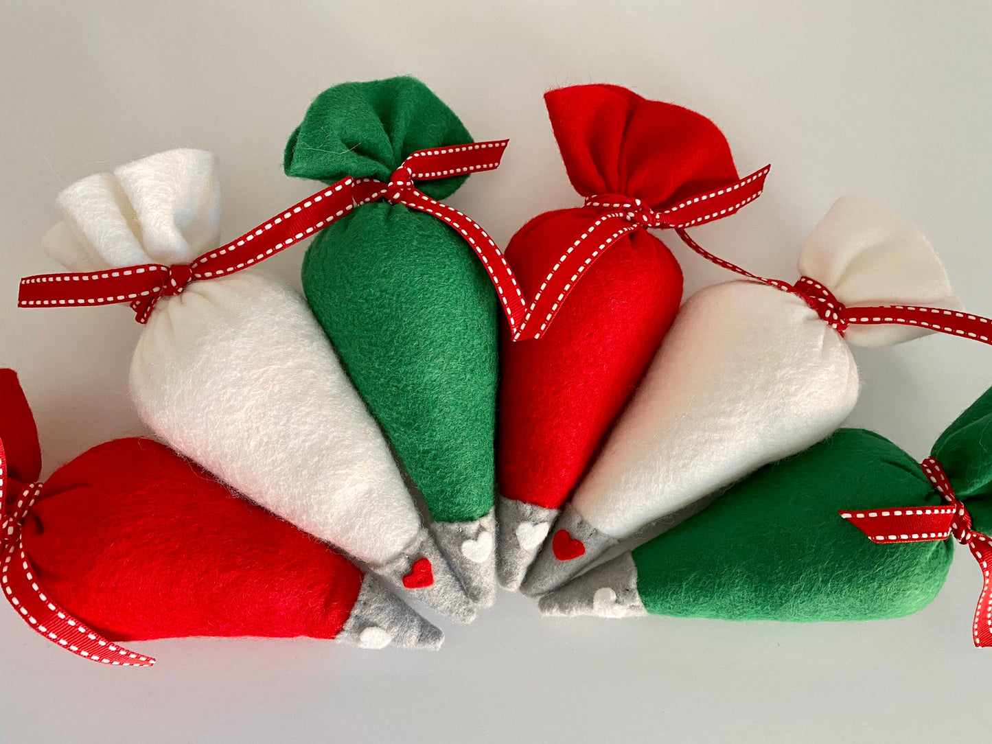 Red Felt Piping Bag
