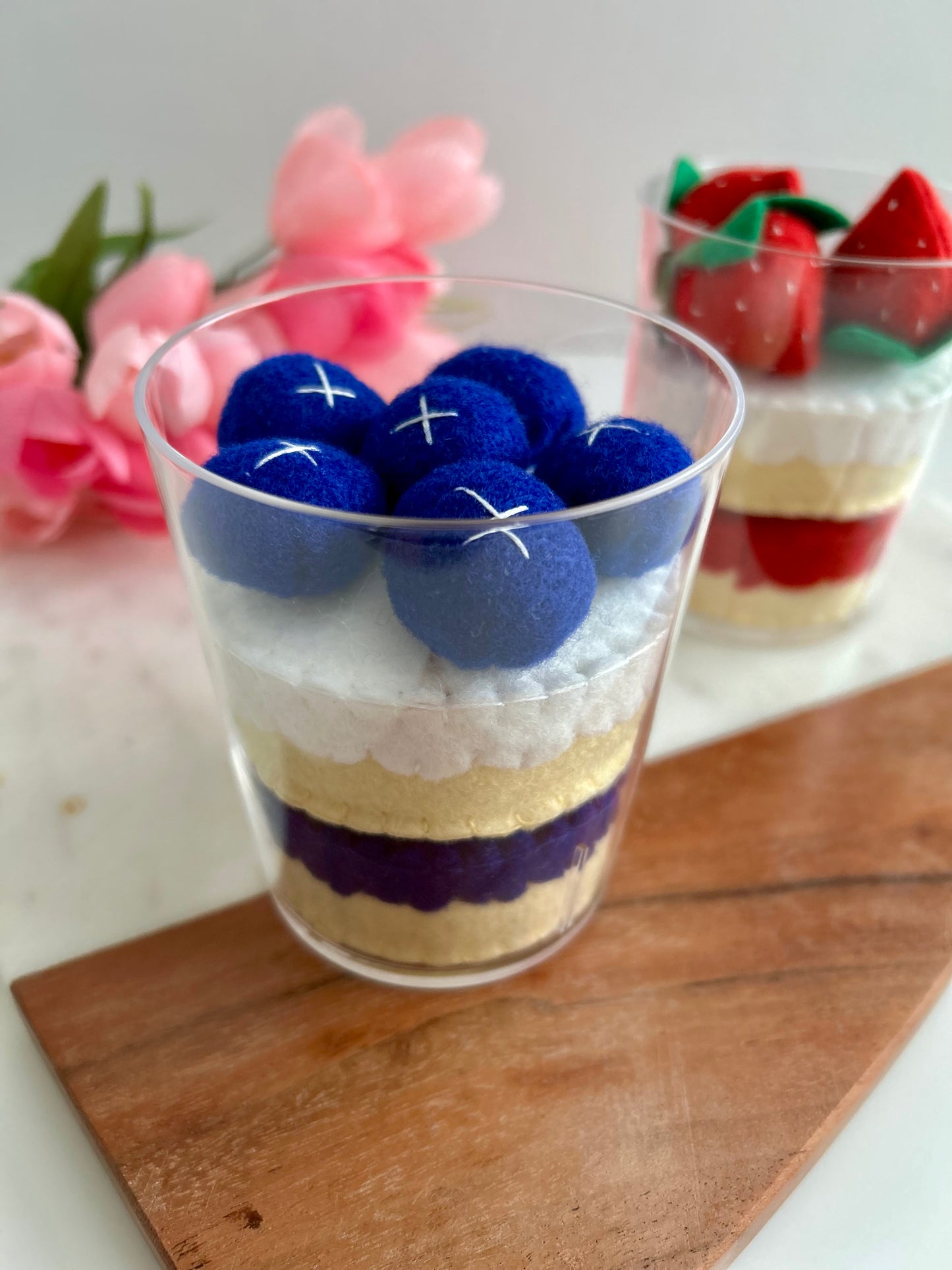 Felt Blueberry Parfait