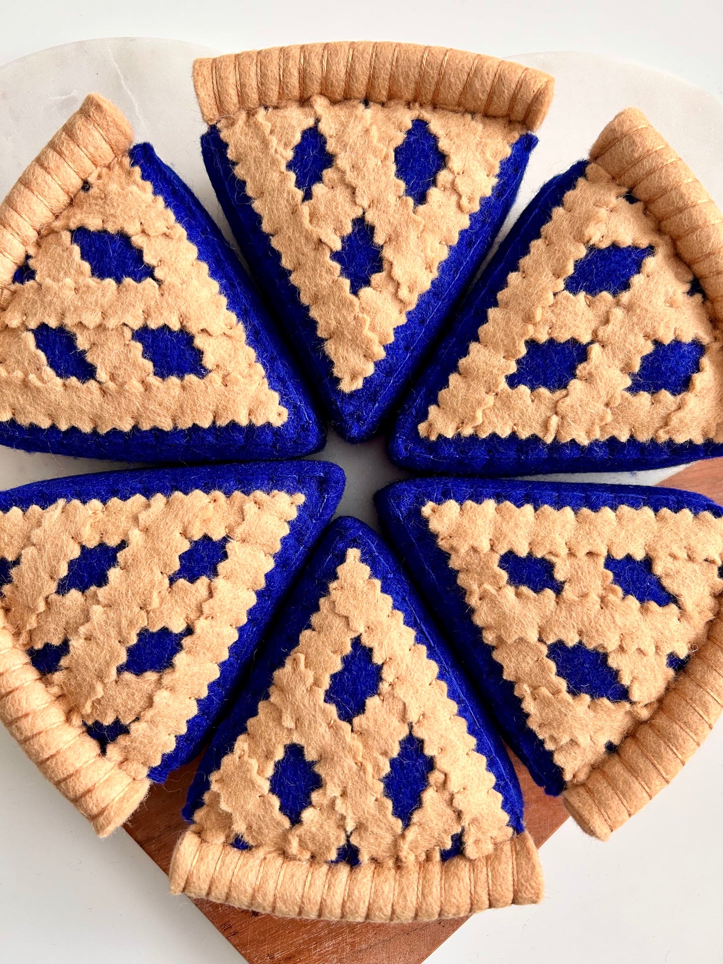 Felt Blueberry Pie