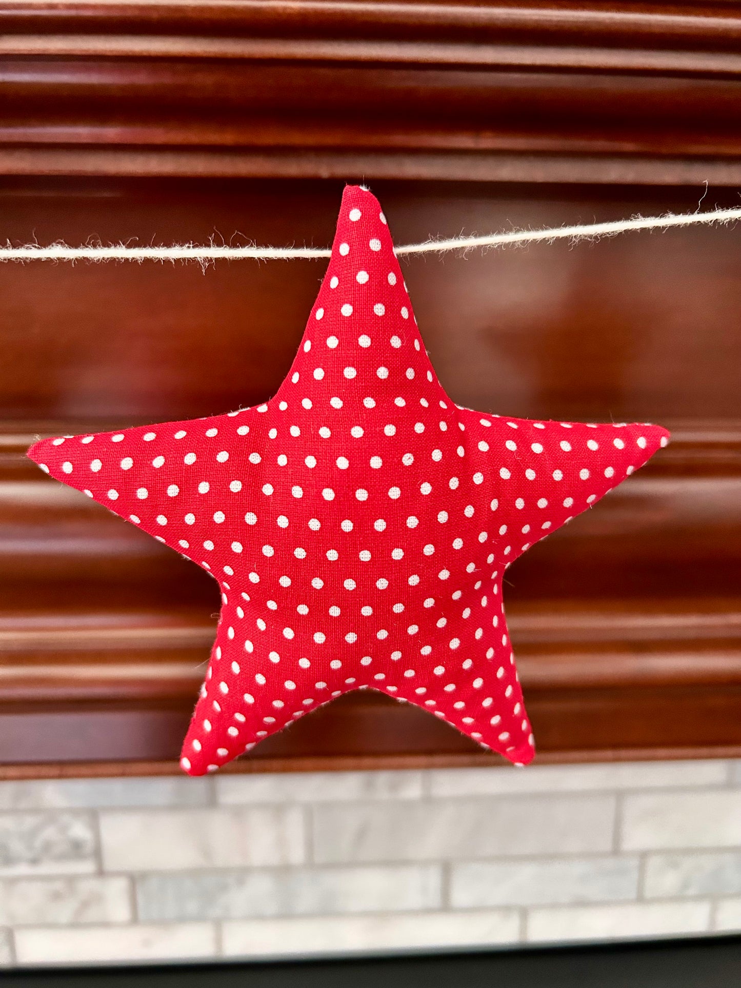 Red, White and Blue Star Garland