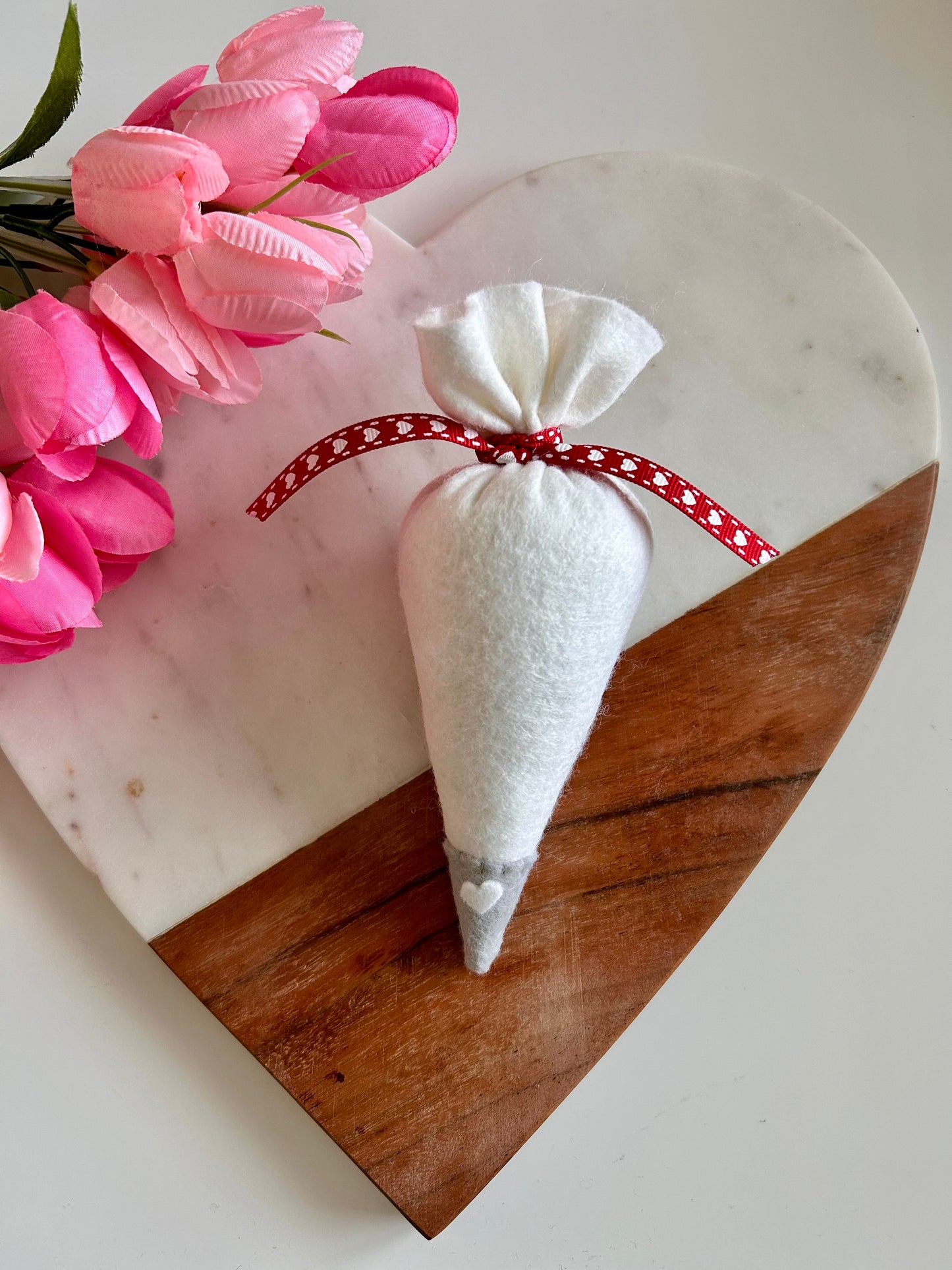 White Felt Piping Bag