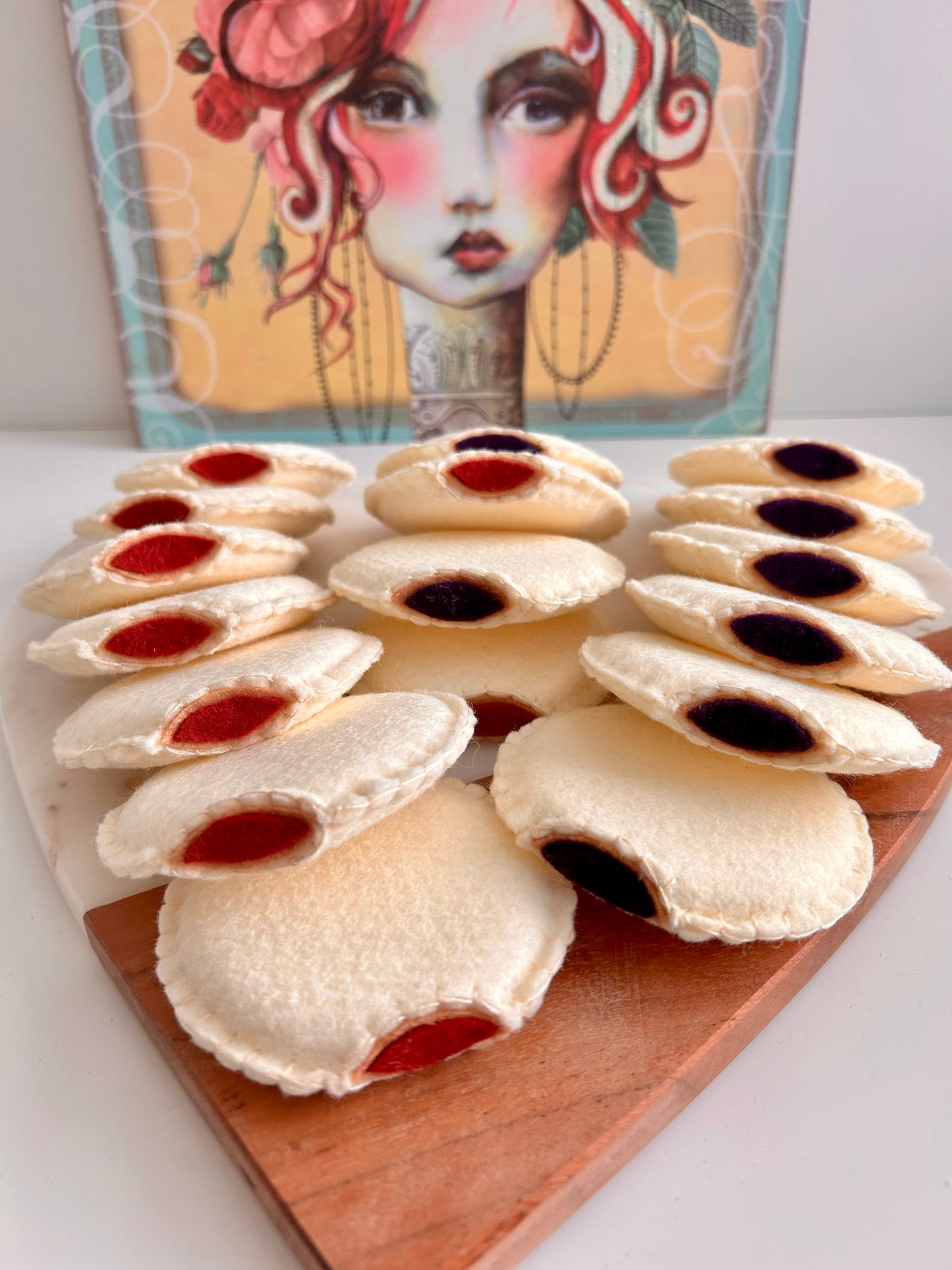 Felt Strawberry Uncrustable