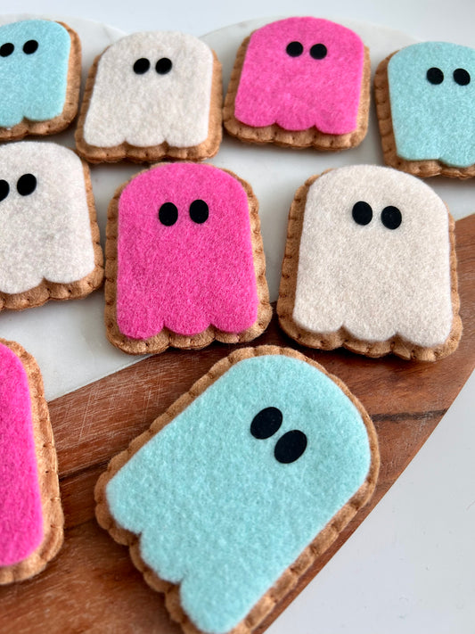 3 Felt Ghost Cookies