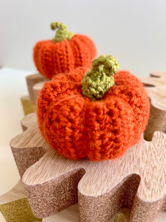 Crochet Medium Orange Pumpkin