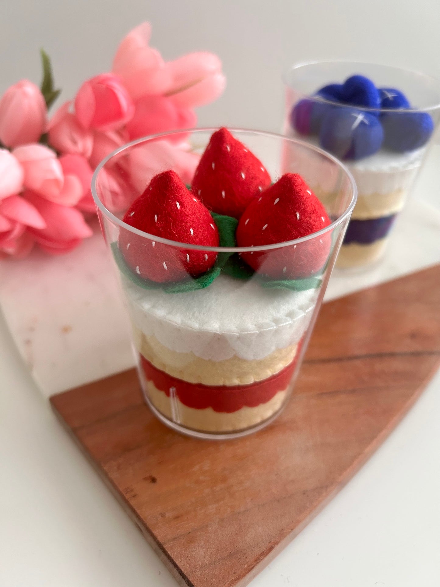 Felt Strawberry Parfait