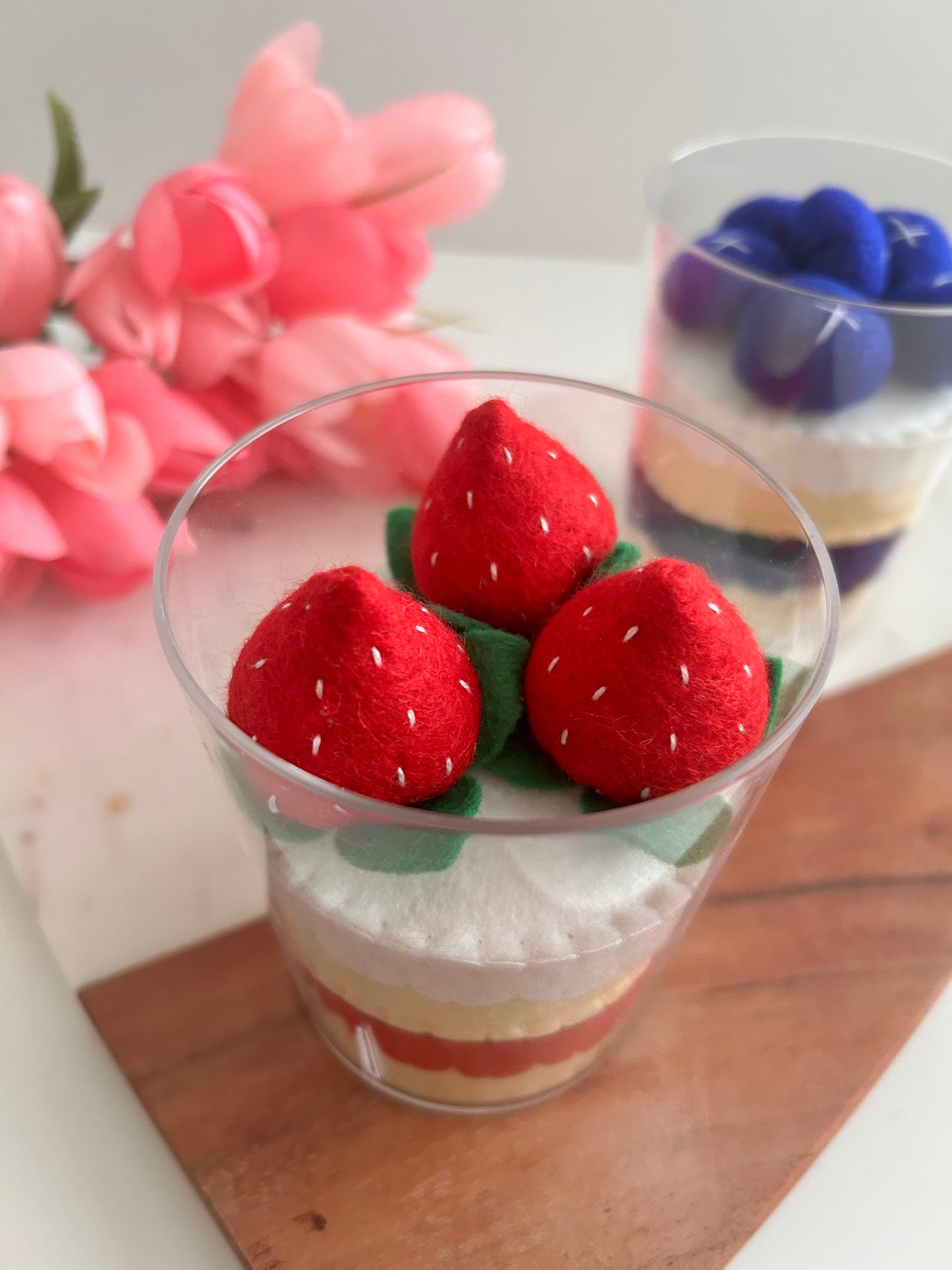 Felt Strawberry Parfait