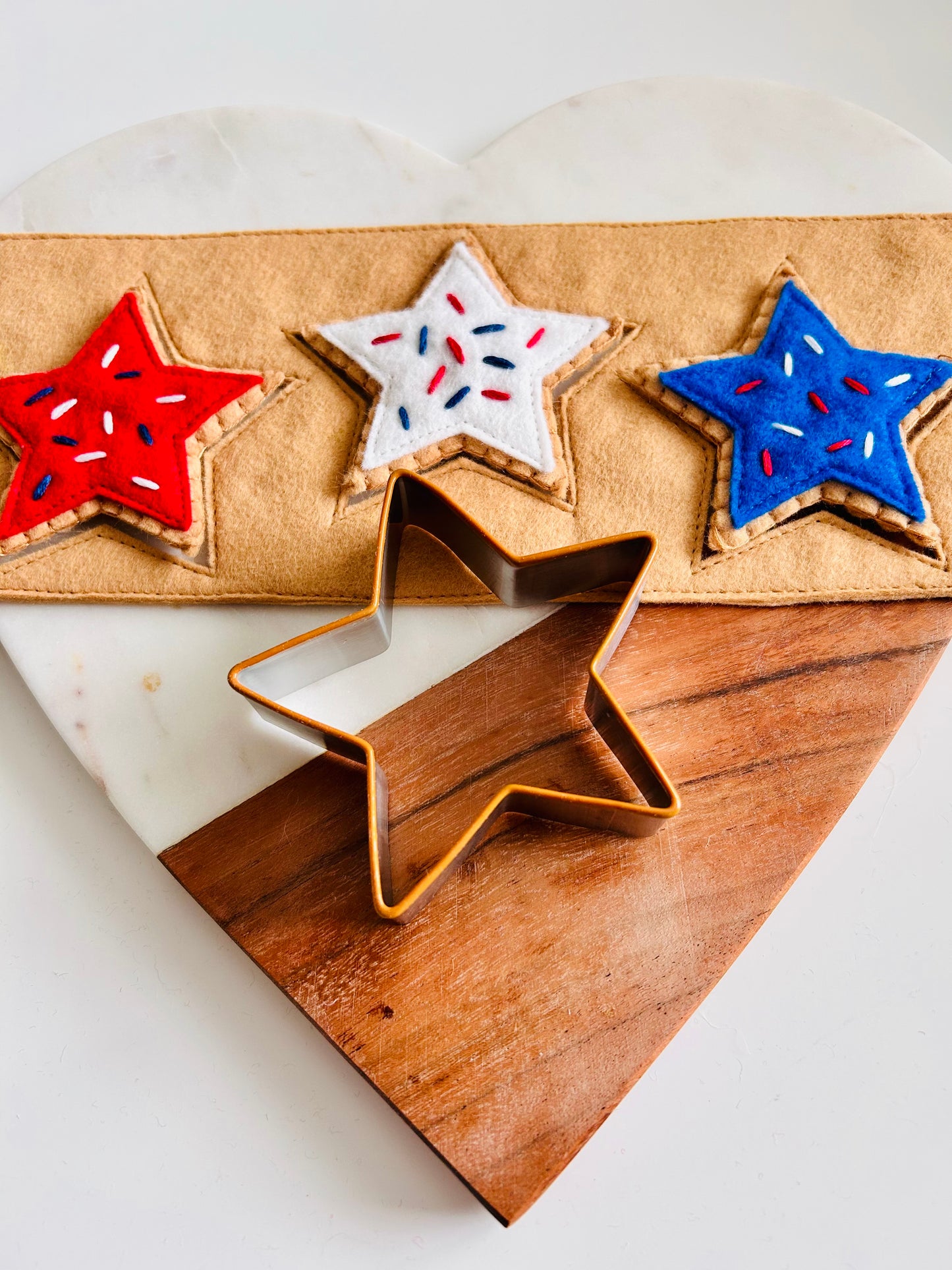 Felt Patriotic Star Cookies