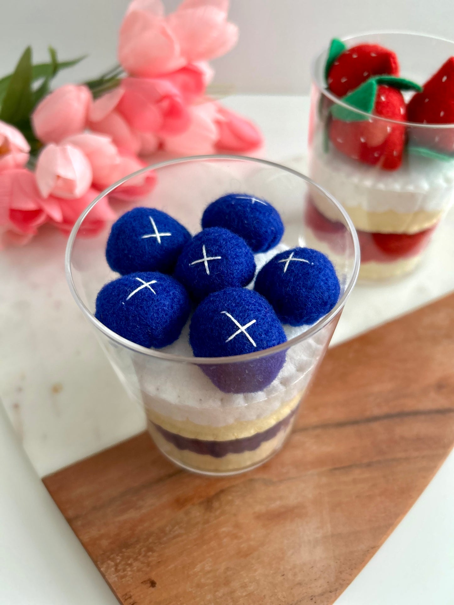 Felt Blueberry Parfait