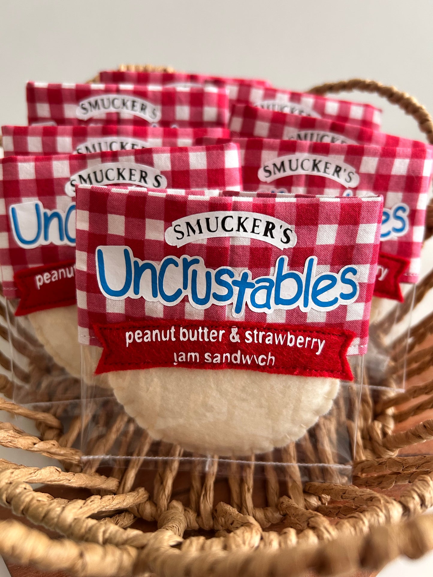 Felt Strawberry Uncrustable